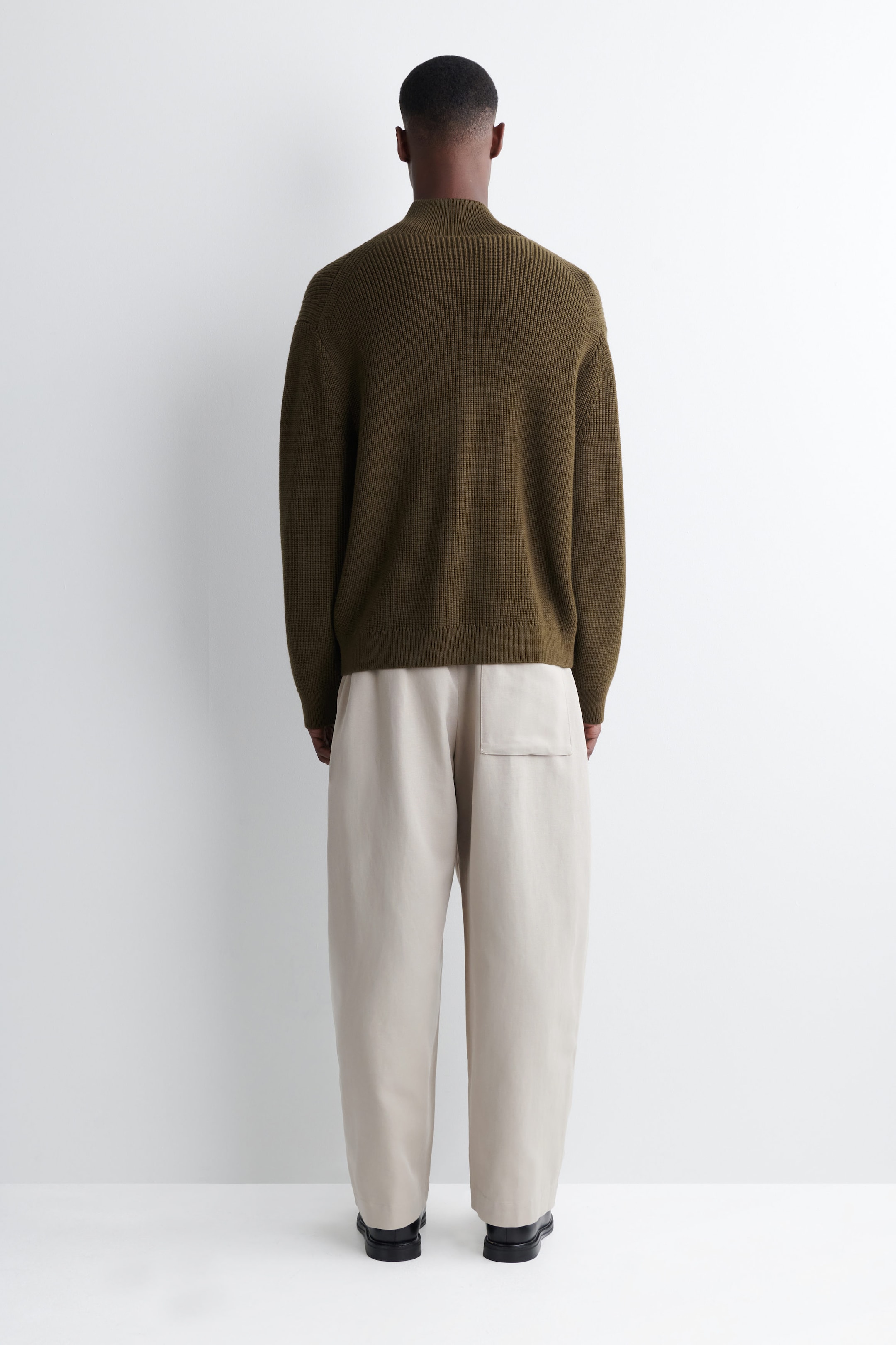 BARREL-LEG DRAWSTRING PANTS