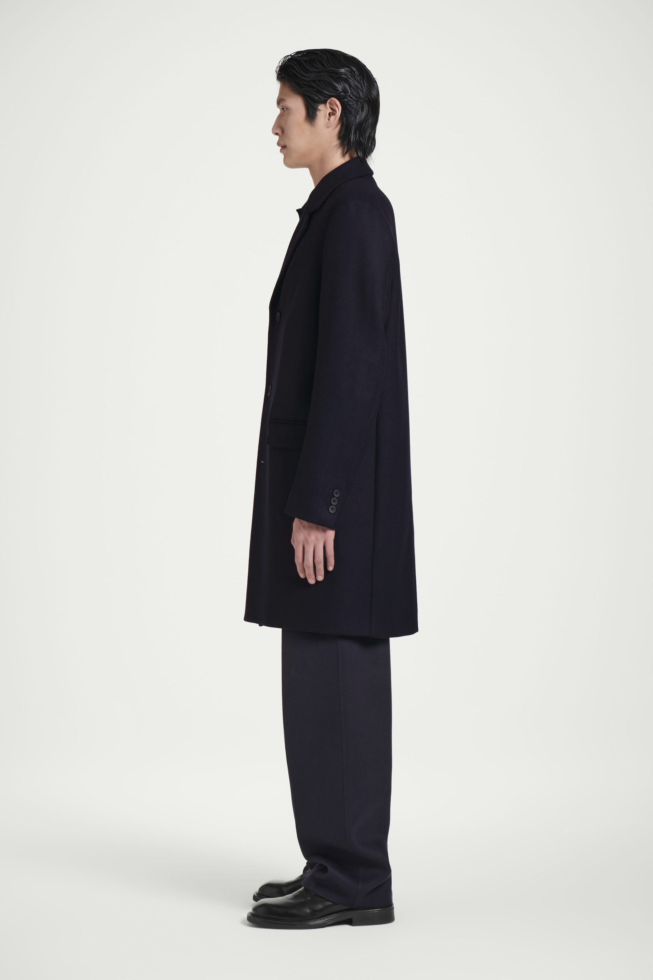 TAILORED WOOL-TWILL COAT