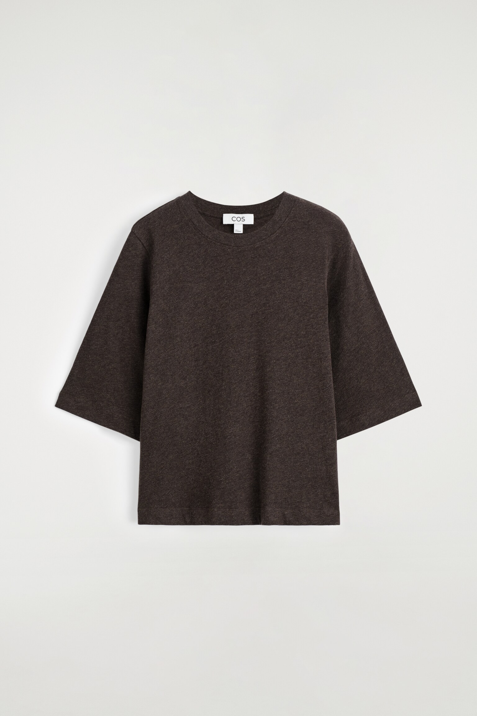 COTTON T-SHIRT - DARK BROWN/CREAM/WHITE / PURPLE / STRIPED - 2