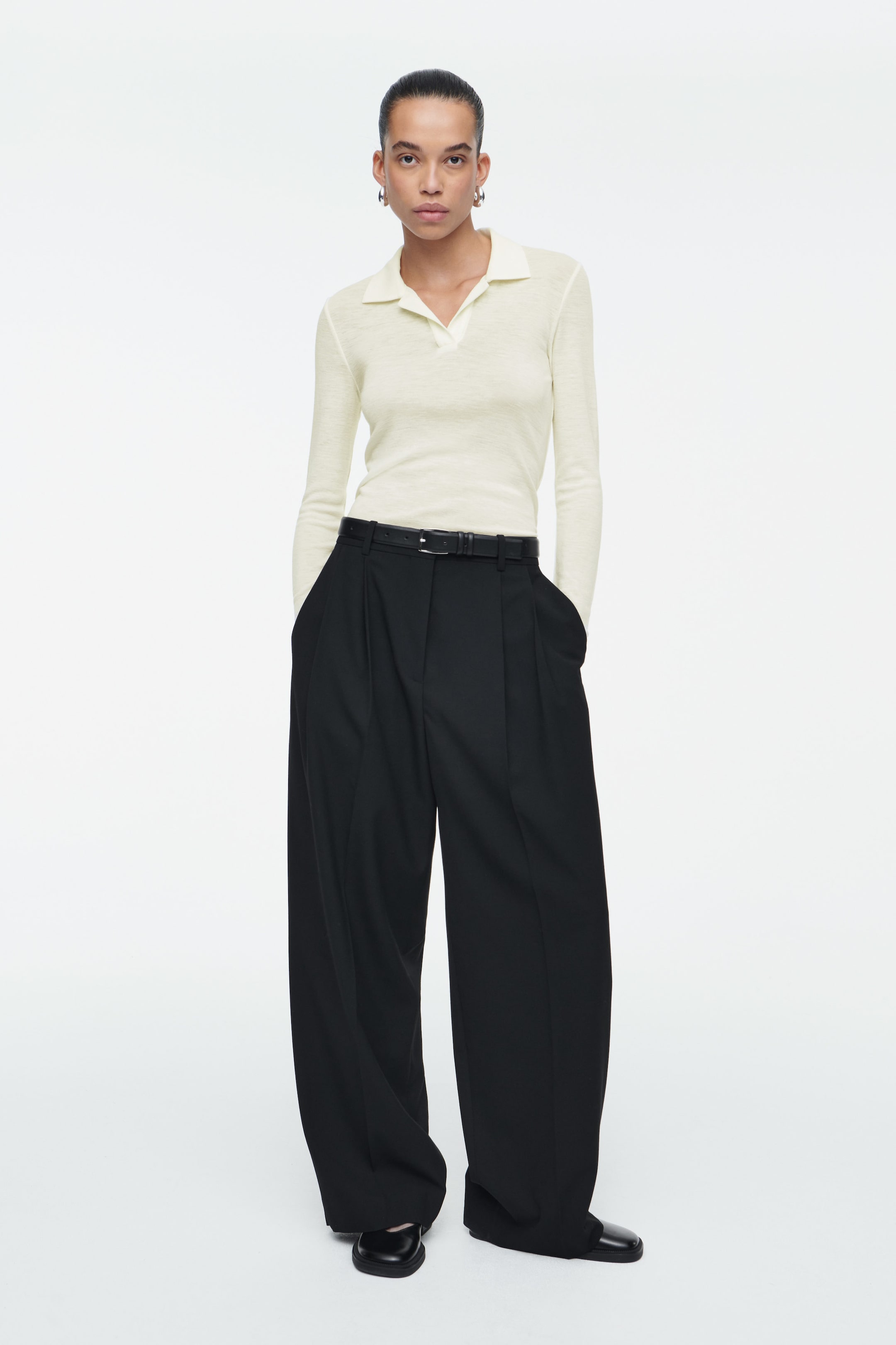 MERINO WOOL POLO SHIRT