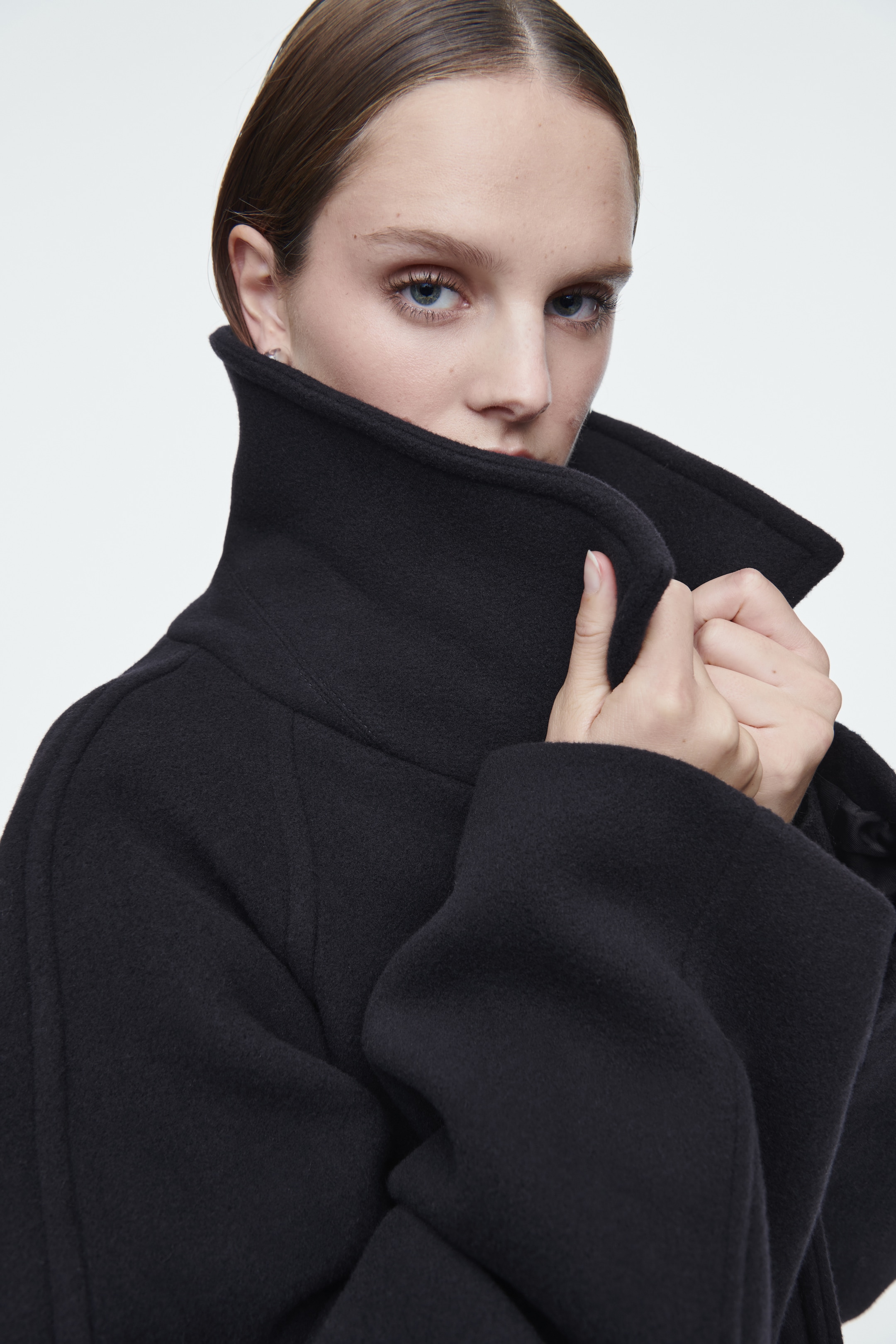 Grösseres Bild ansehen: EINREIHIGER OVERSIZED-WOLLMANTEL - NAVYBLAU - DAMEN | H&M CH 3