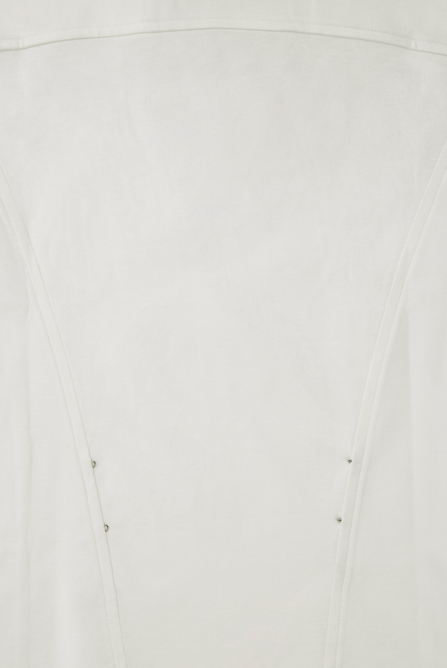 WAISTED LONG-SLEEVED TOP - WHITE/NAVY - 2