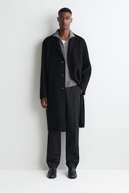 MERINO WOOL ZIP-UP MOCK-NECK SWEATER — GRAY MÉLANGE 2