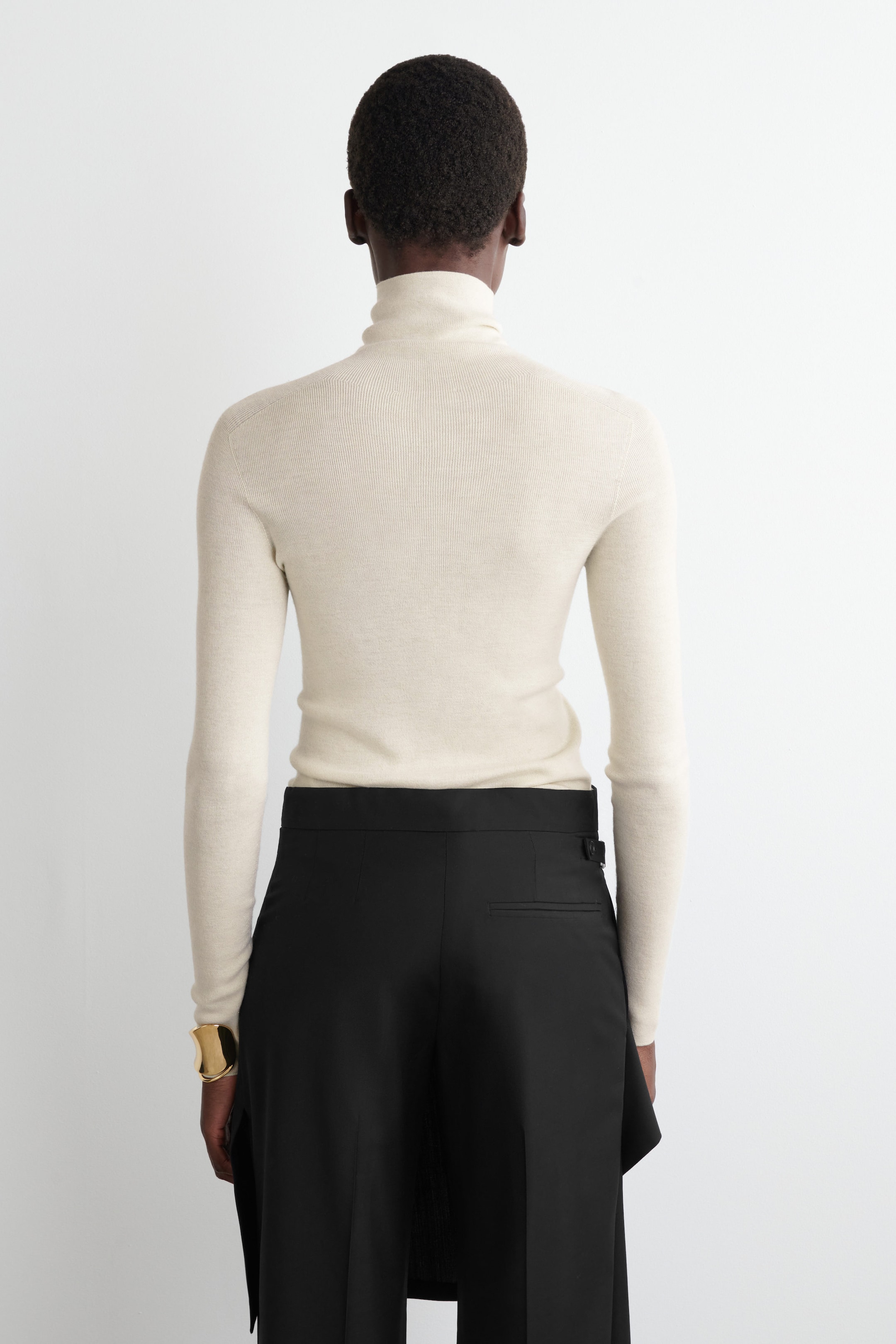 SPARKLY SEAMLESS WOOL SWEATER