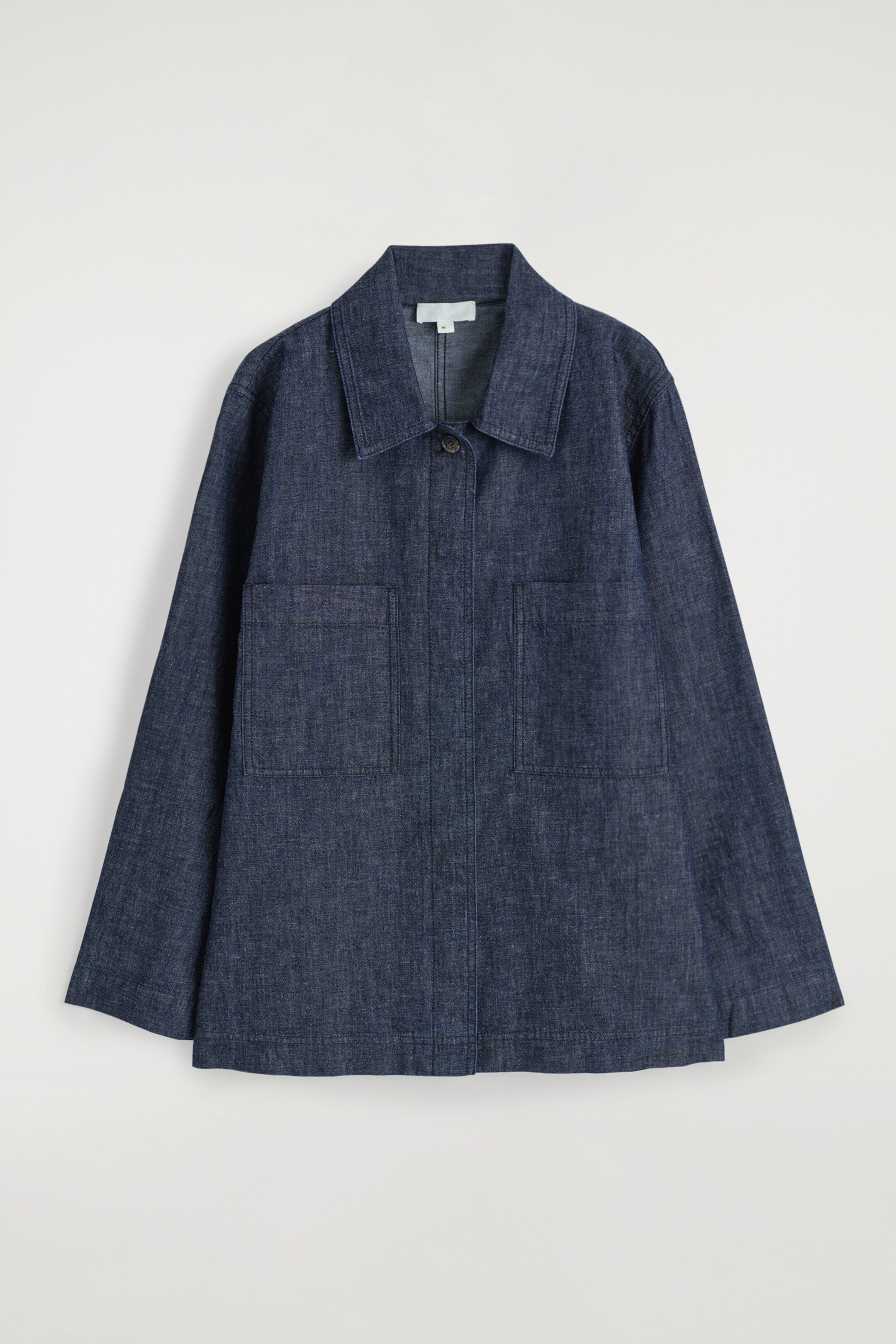 Vezi imaginea mai mare: Cămașă din denim cu nod lateral - INDIGO - FEMEI | H&M RO 6