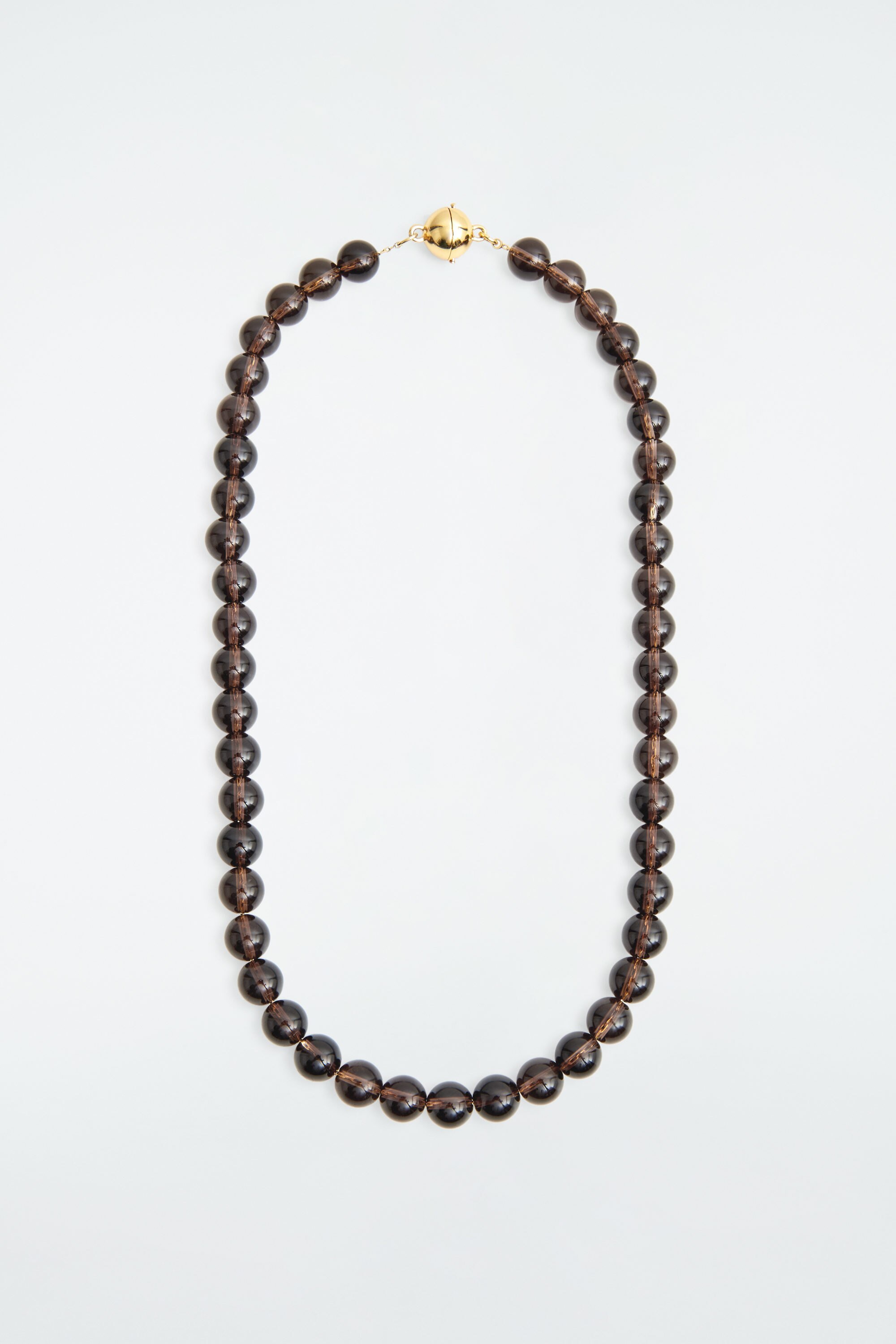 BEADED QUARTZ NECKLACE - BROWN | COS AU