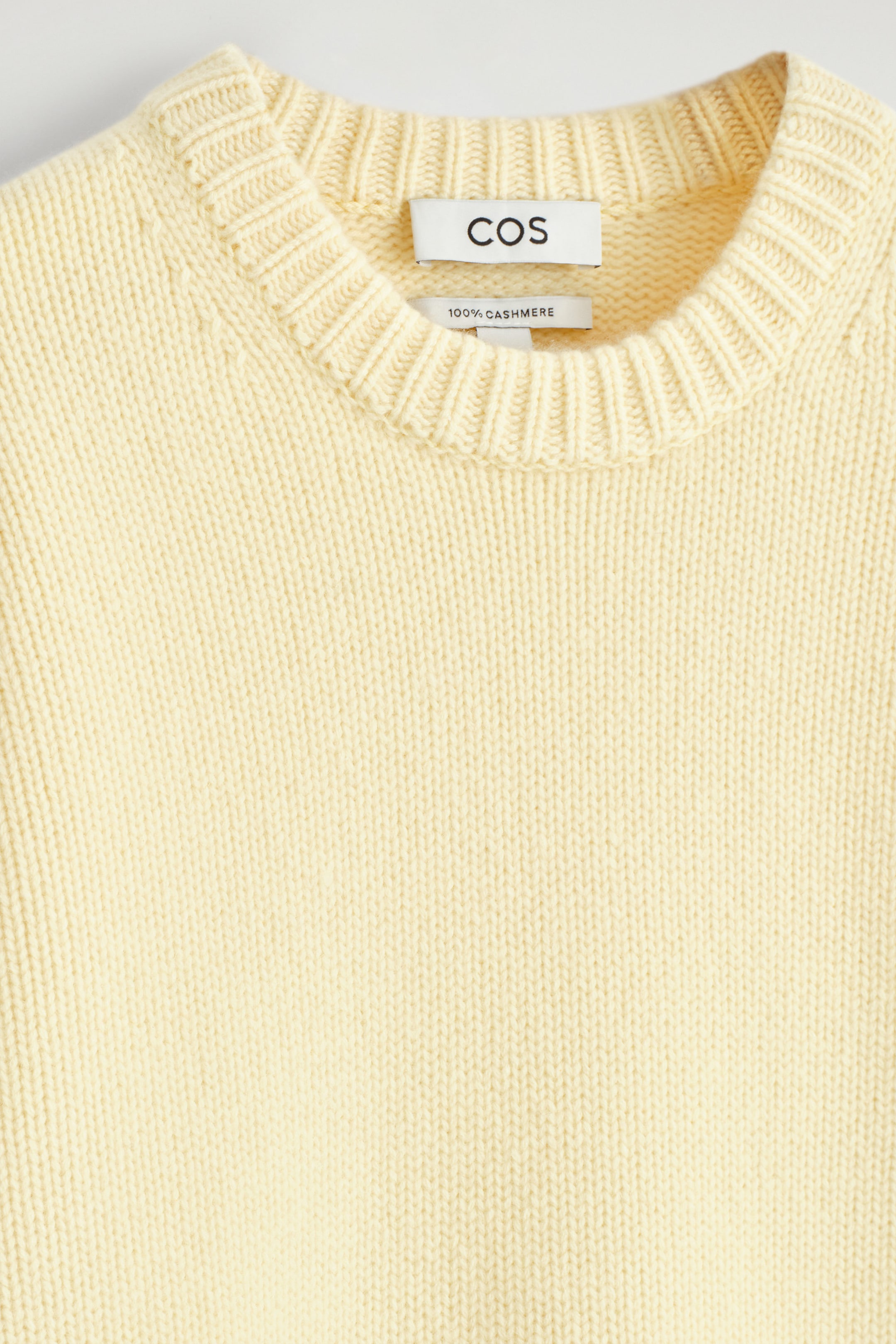 CHUNKY PURE CASHMERE CREW-NECK SWEATER