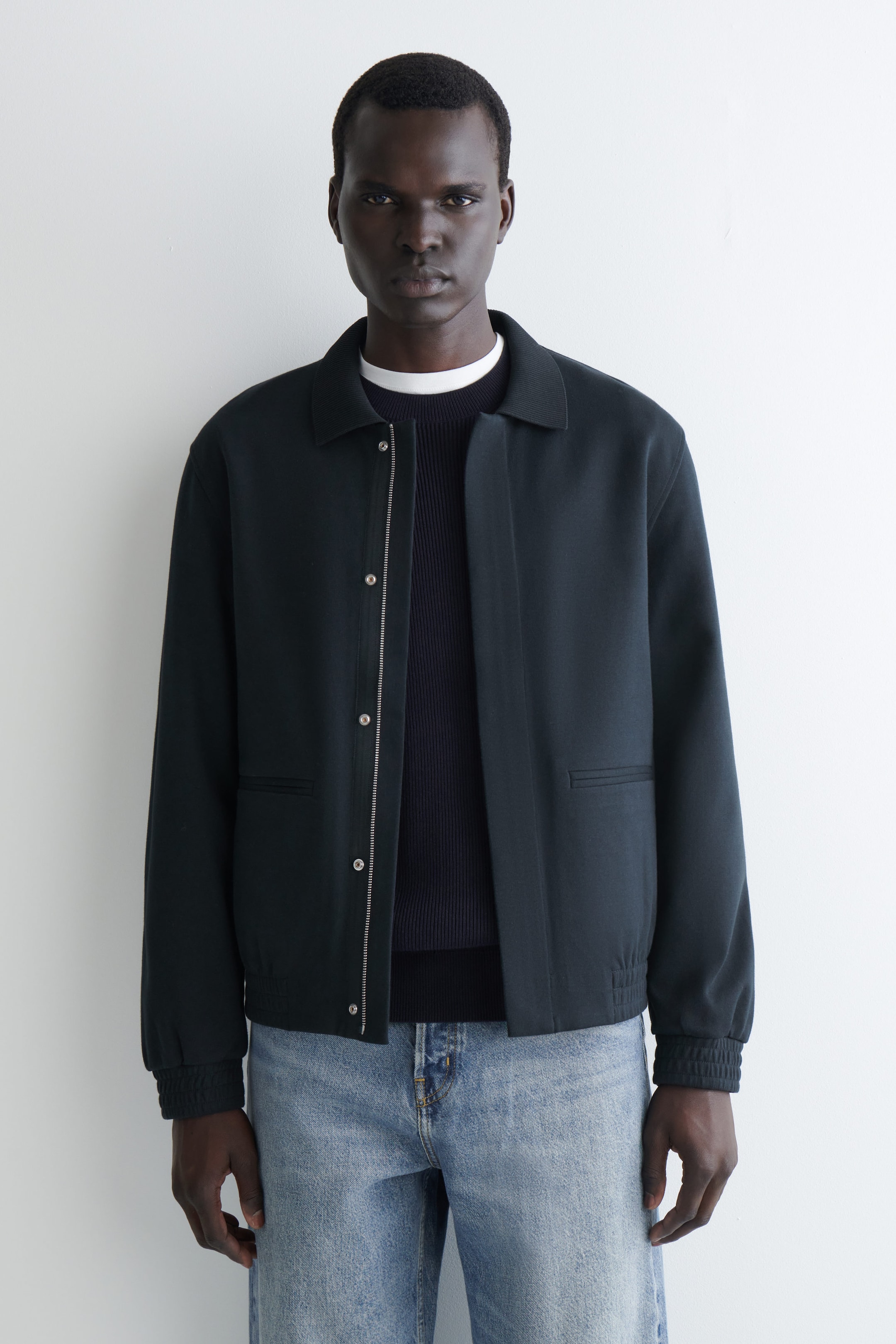 JERSEY HARRINGTON JACKET