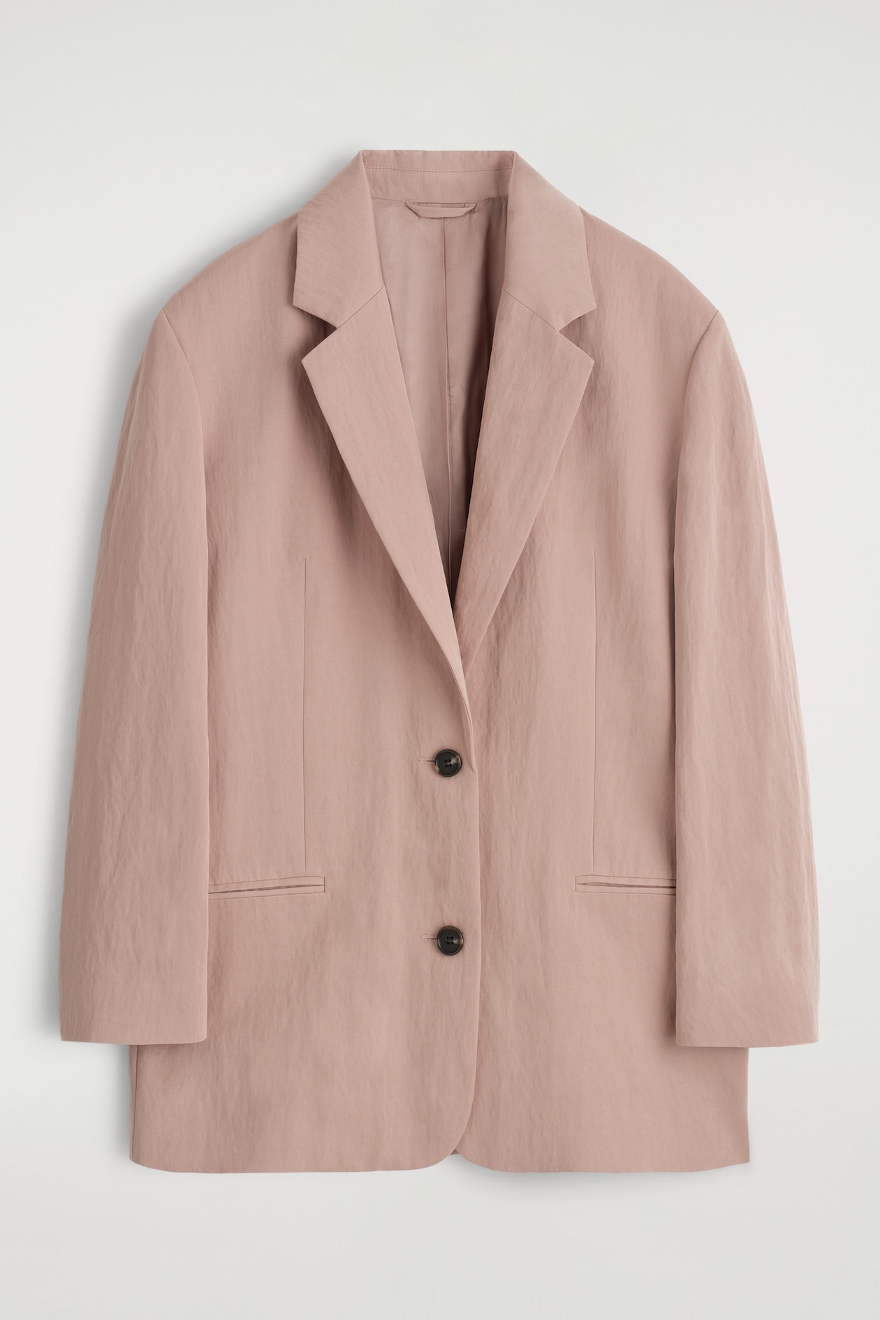 OVERSIZED FLUID BLAZER — LIGHT PINK