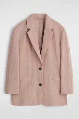 OVERSIZED FLUID BLAZER — LIGHT PINK 2