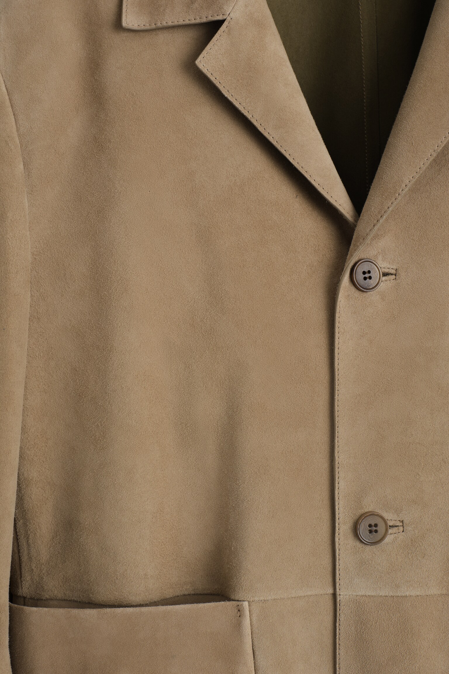 VESTE DÉCONTRACTÉE EN DAIM - BEIGE - 6