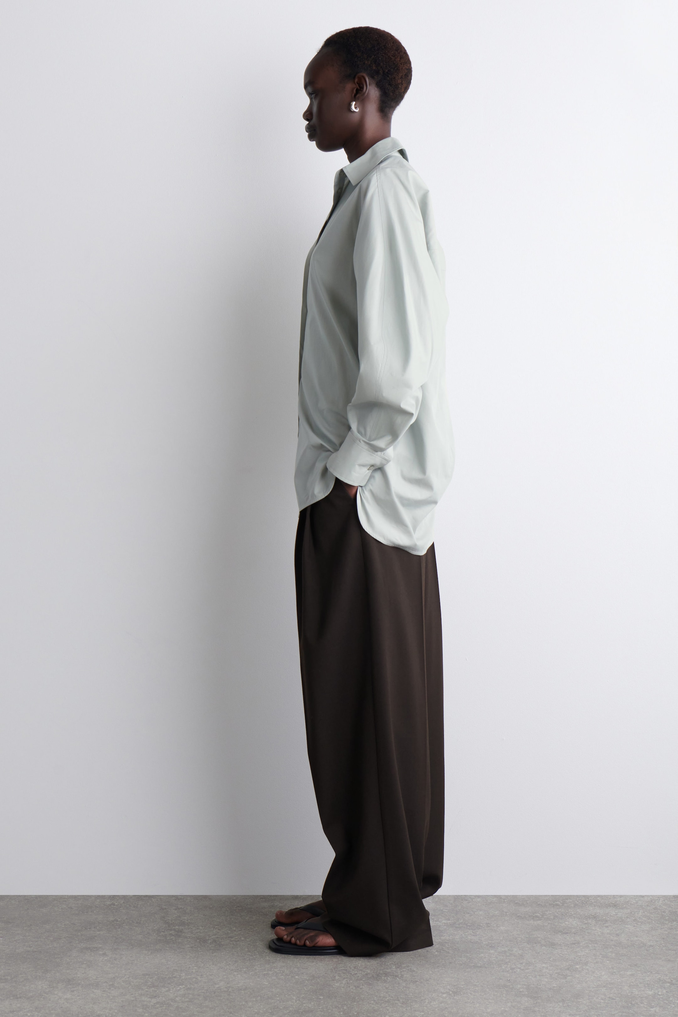 ROUNDED PIMA COTTON SHIRT