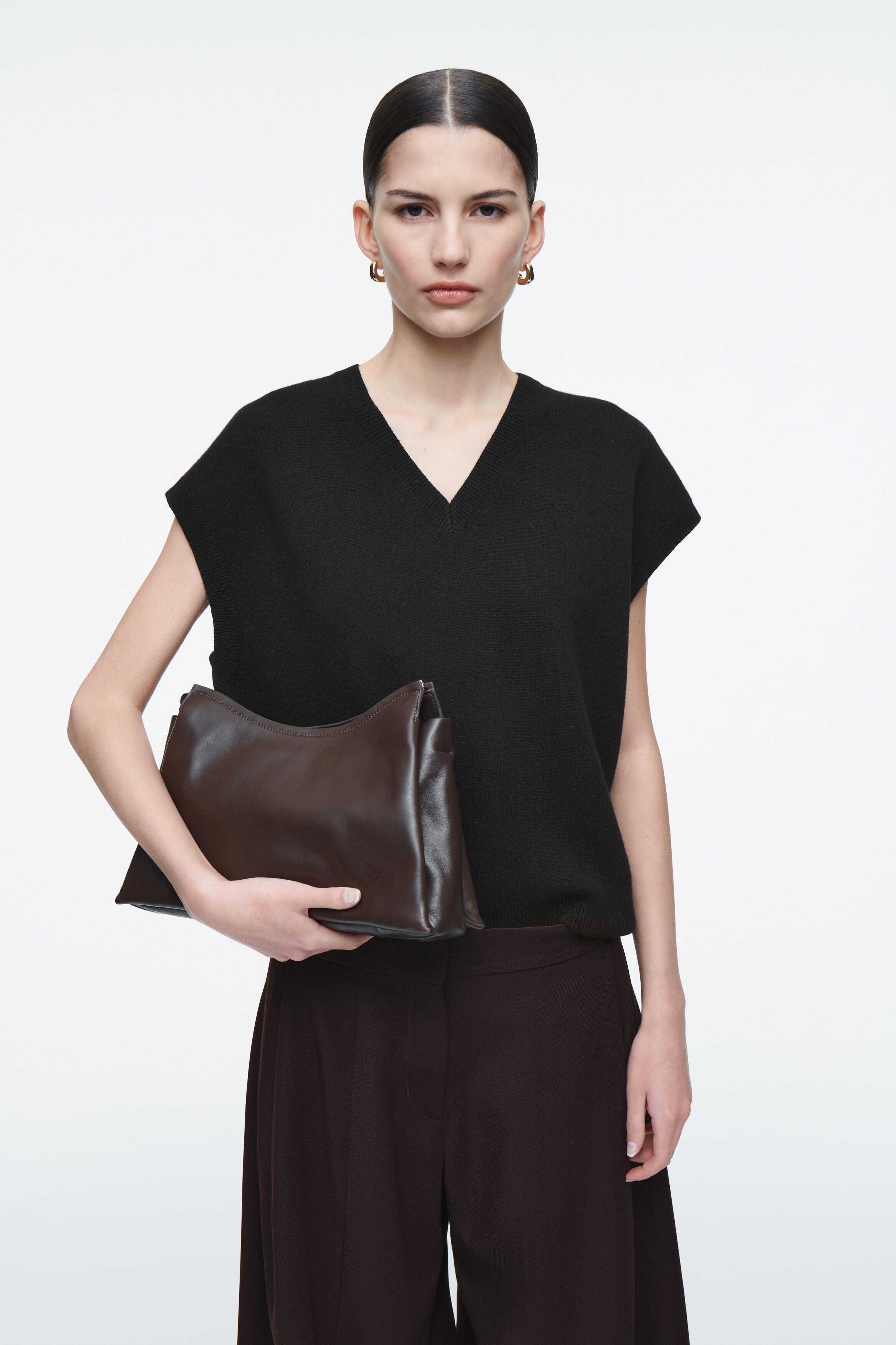 TOME CROSSBODY BAG - LEATHER - CHESTNUT | COS