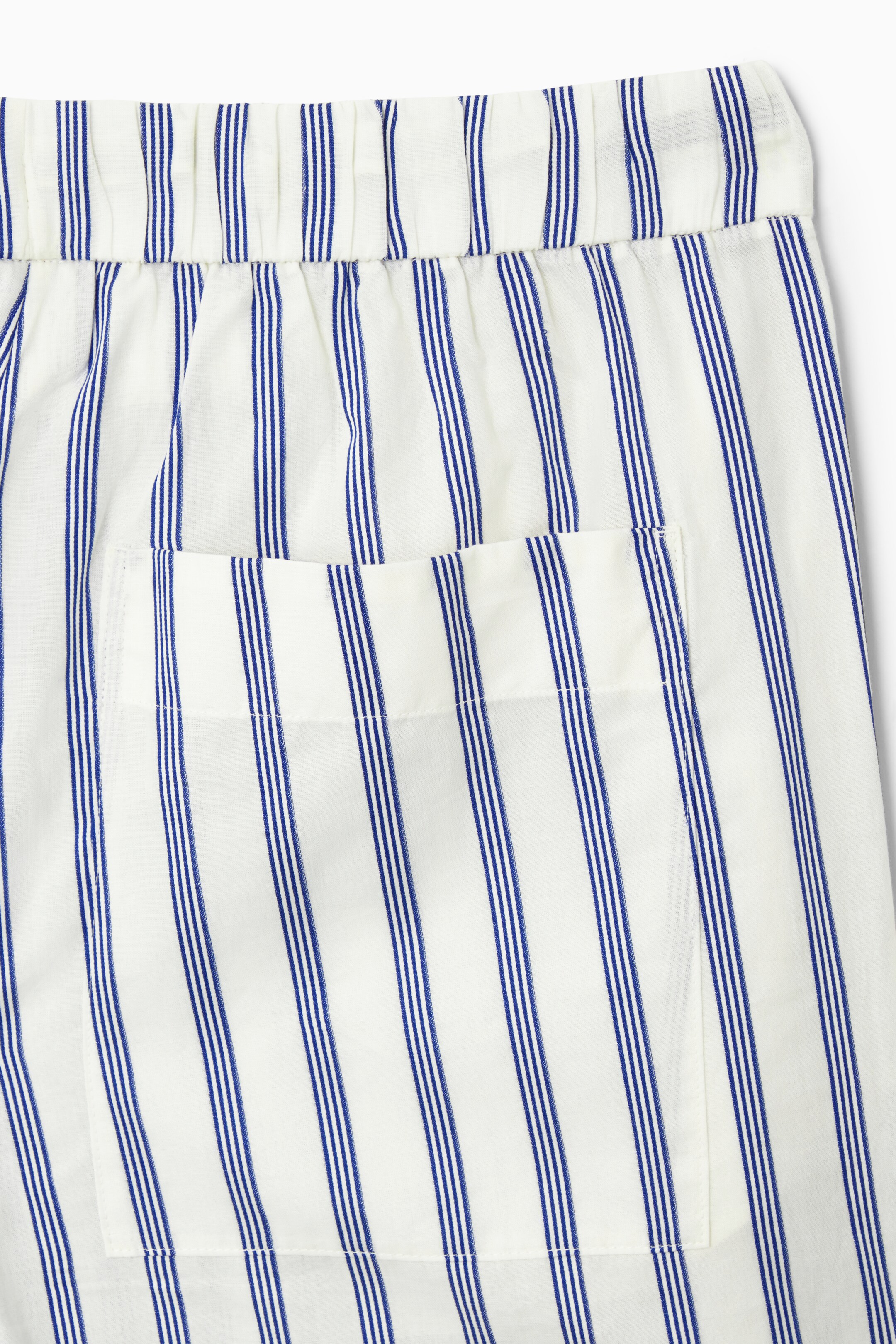 Ingrandisci l'immagine: STRIPED POPLIN PYJAMA TROUSERS - WHITE / BLUE / STRIPED - DONNA | H&M CH 3