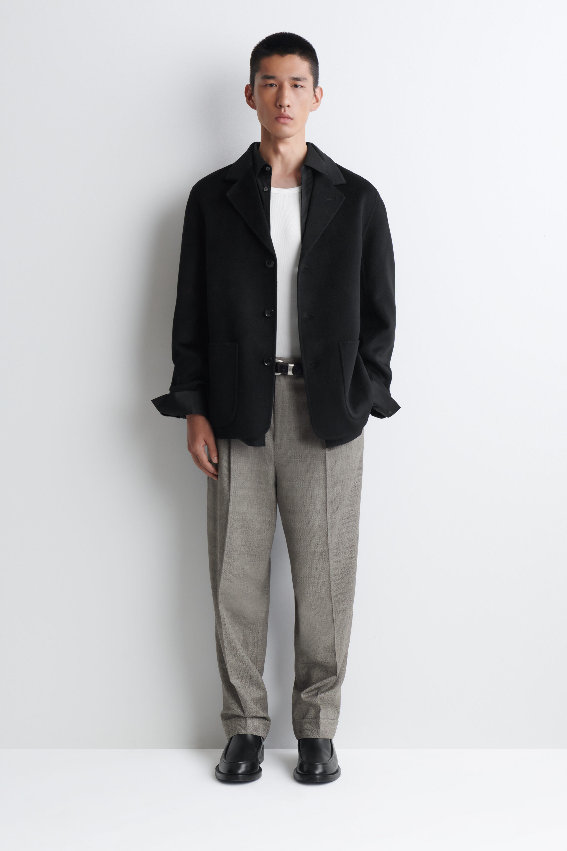 TAILORED DOUBLE-FACED CASHMERE BLAZER