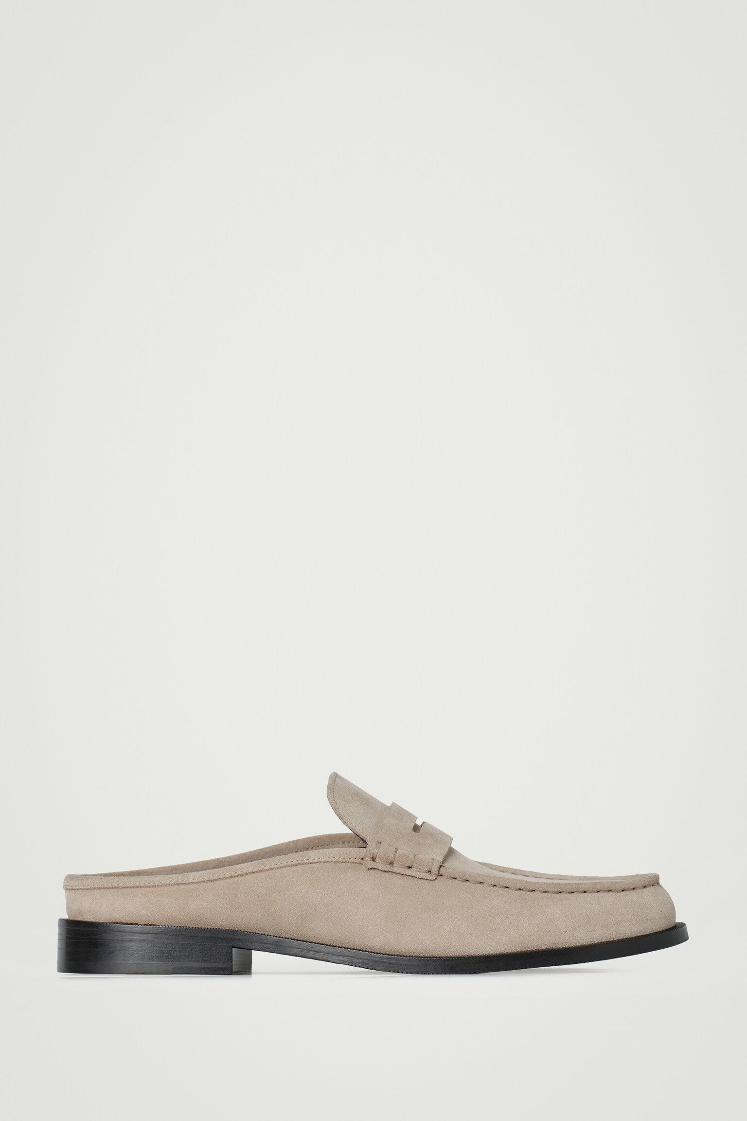 MULES MOCASÍN DE ANTE - TOPO CLARO - 2