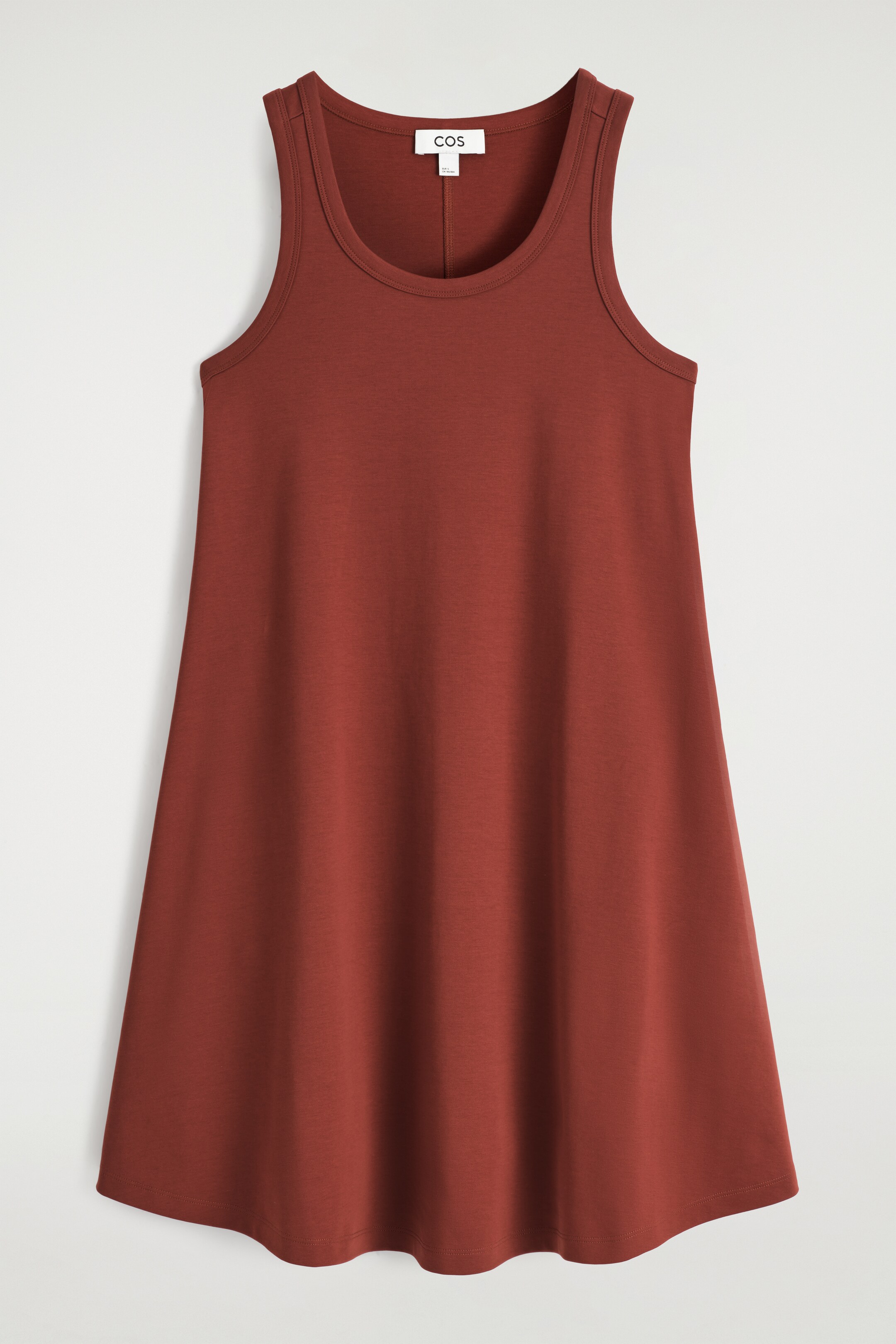 Größeres Bild anzeigen: COTTON-JERSEY MINI SWING DRESS - DUNKELROT - Ladies | H&M AT 5