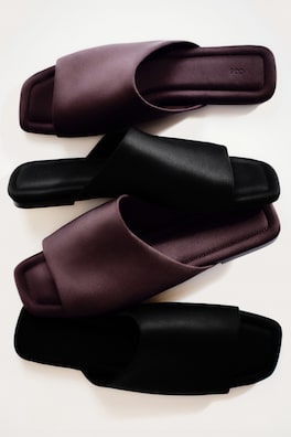 SCUBA SQUARE-TOE MULES — BLACK 3