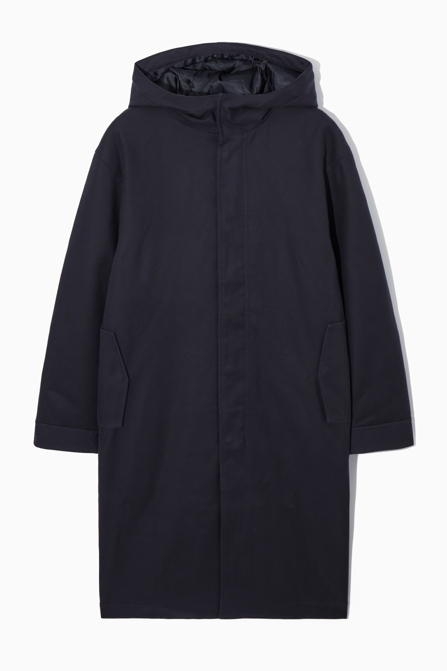 PADDED HOODED PARKA - NAVY