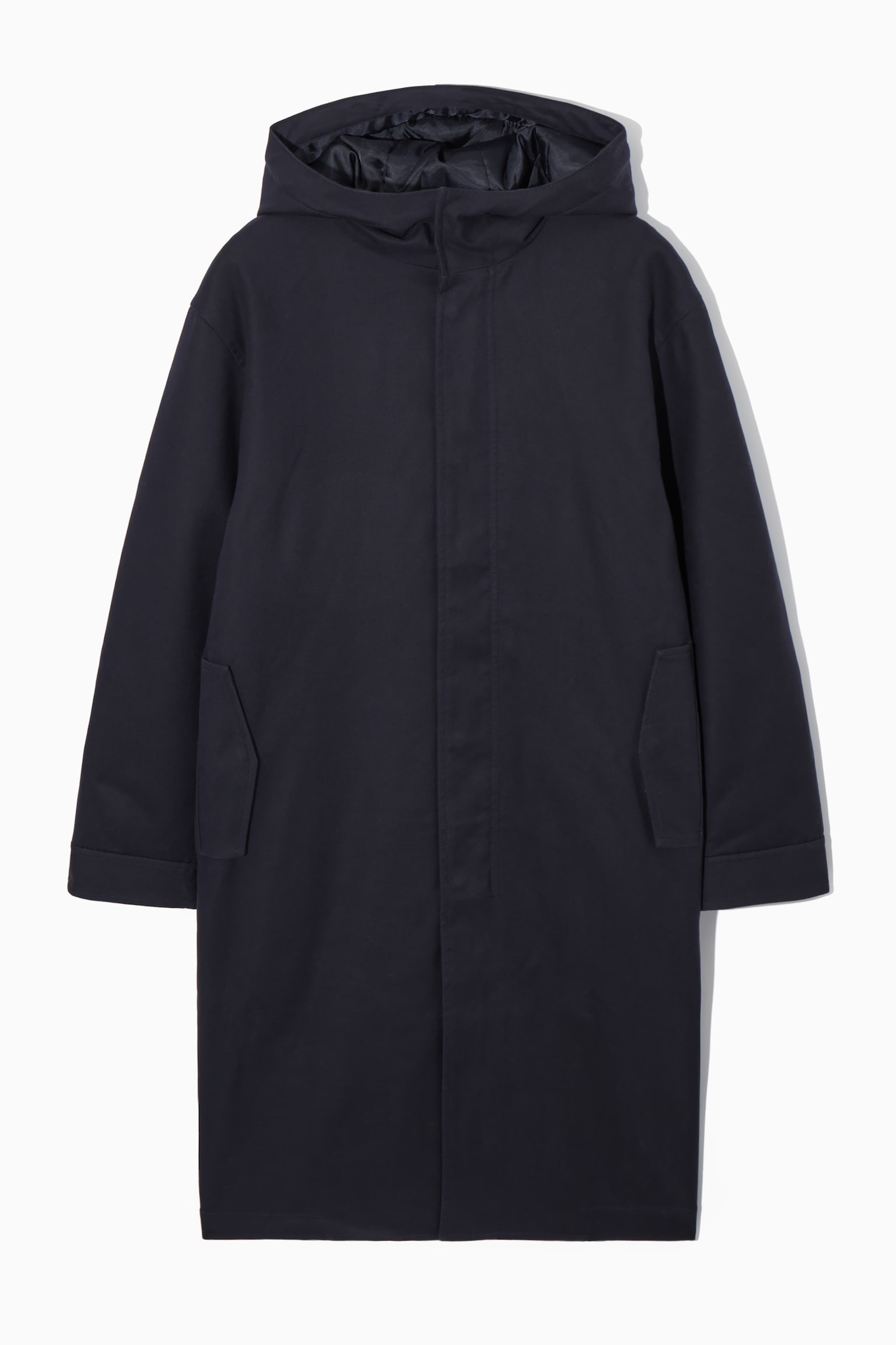 PADDED HOODED PARKA - NAVY