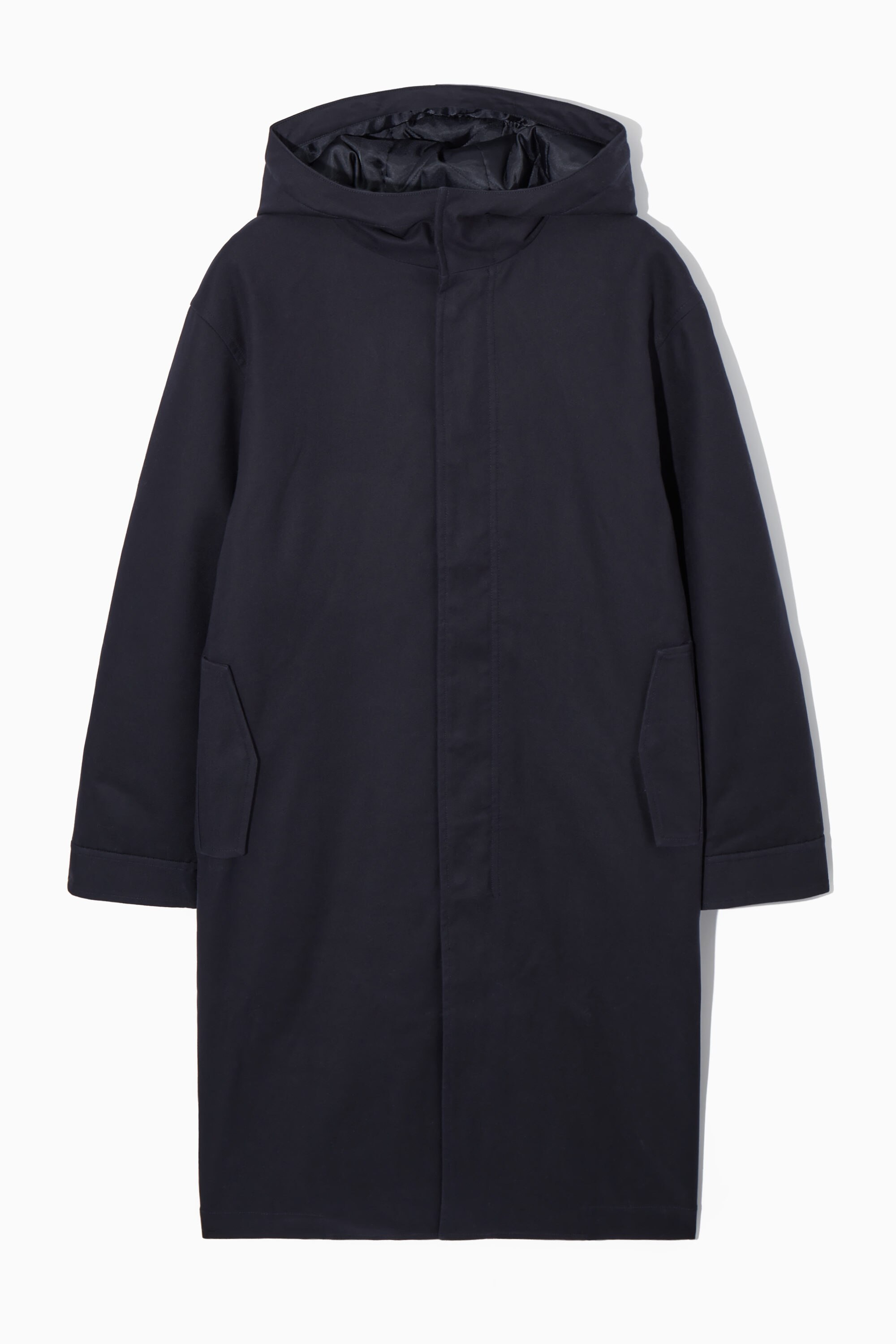 PADDED HOODED PARKA - NAVY | COS US