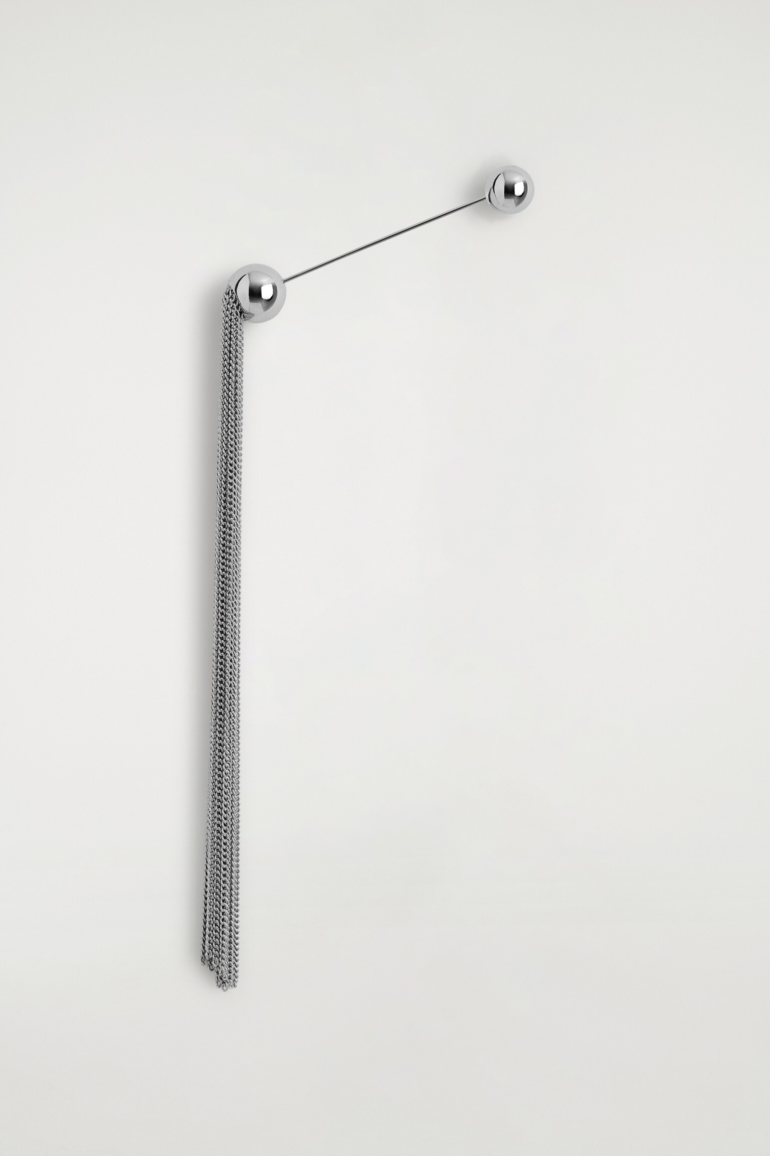 TASSELLED BROOCH - SILVER - 2
