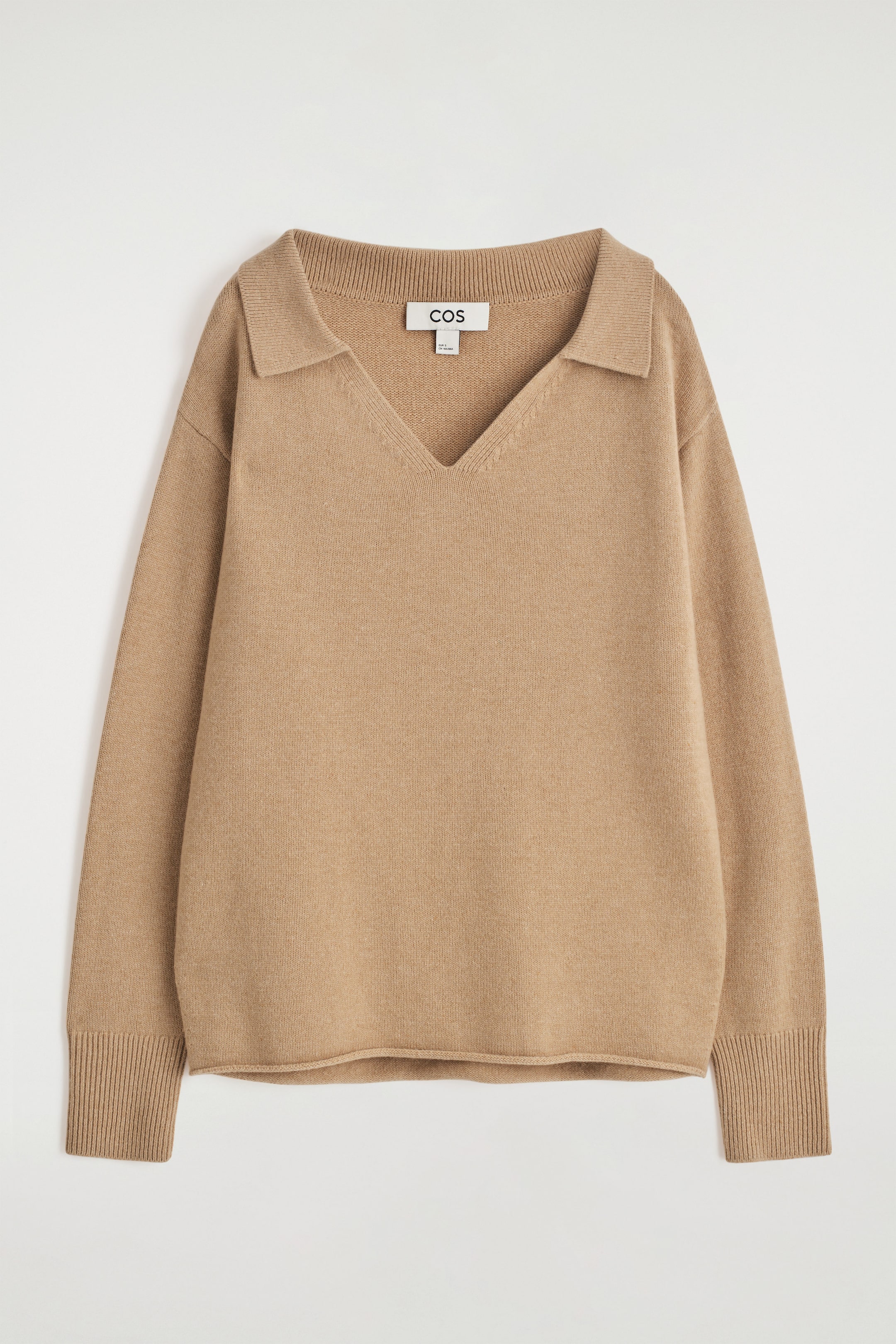 MERINO WOOL POLO SWEATER