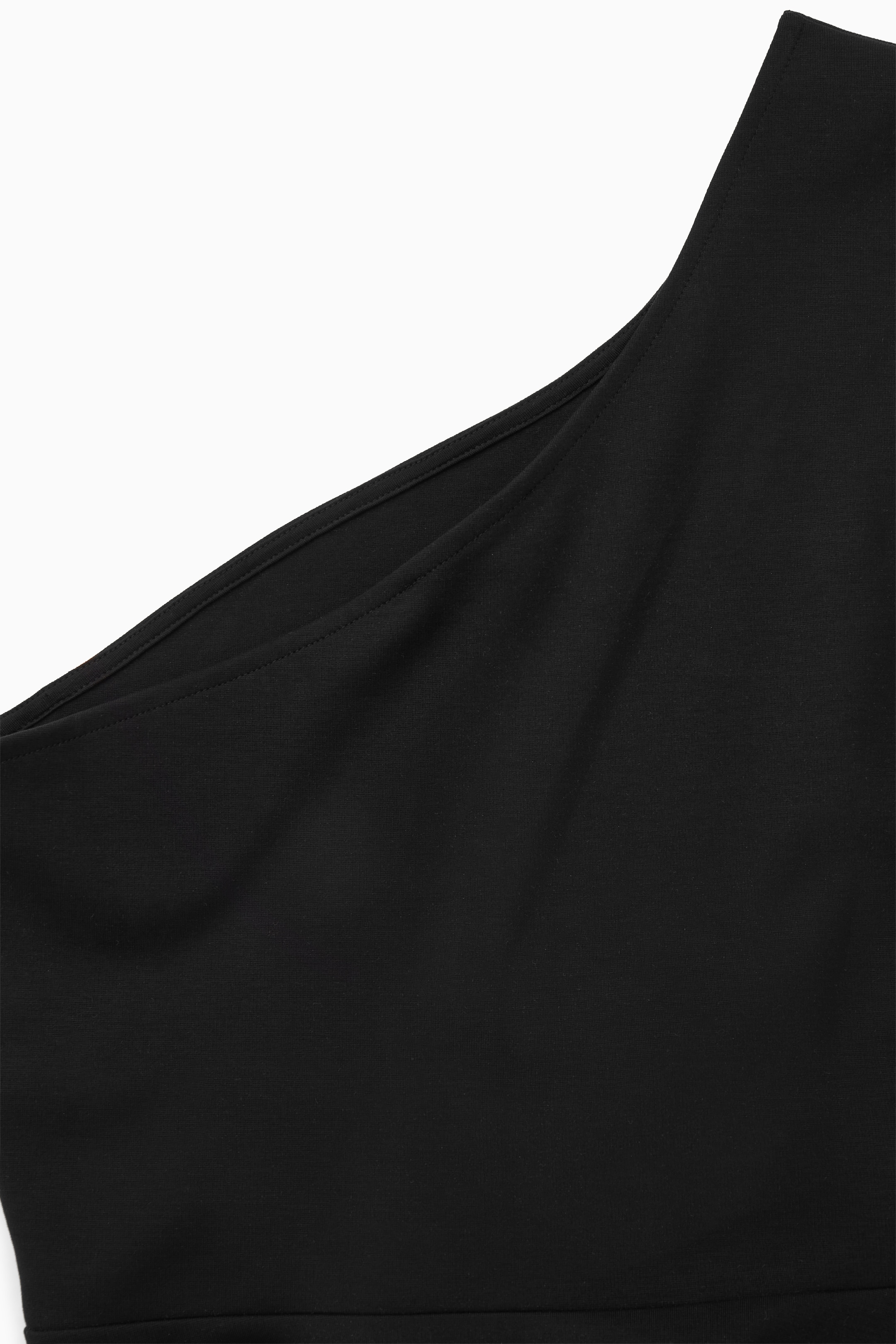 View larger image: ASYMMETRIC ONE-SHOULDER MIDI DRESS - BLACK - Ladies | H&M GB 2