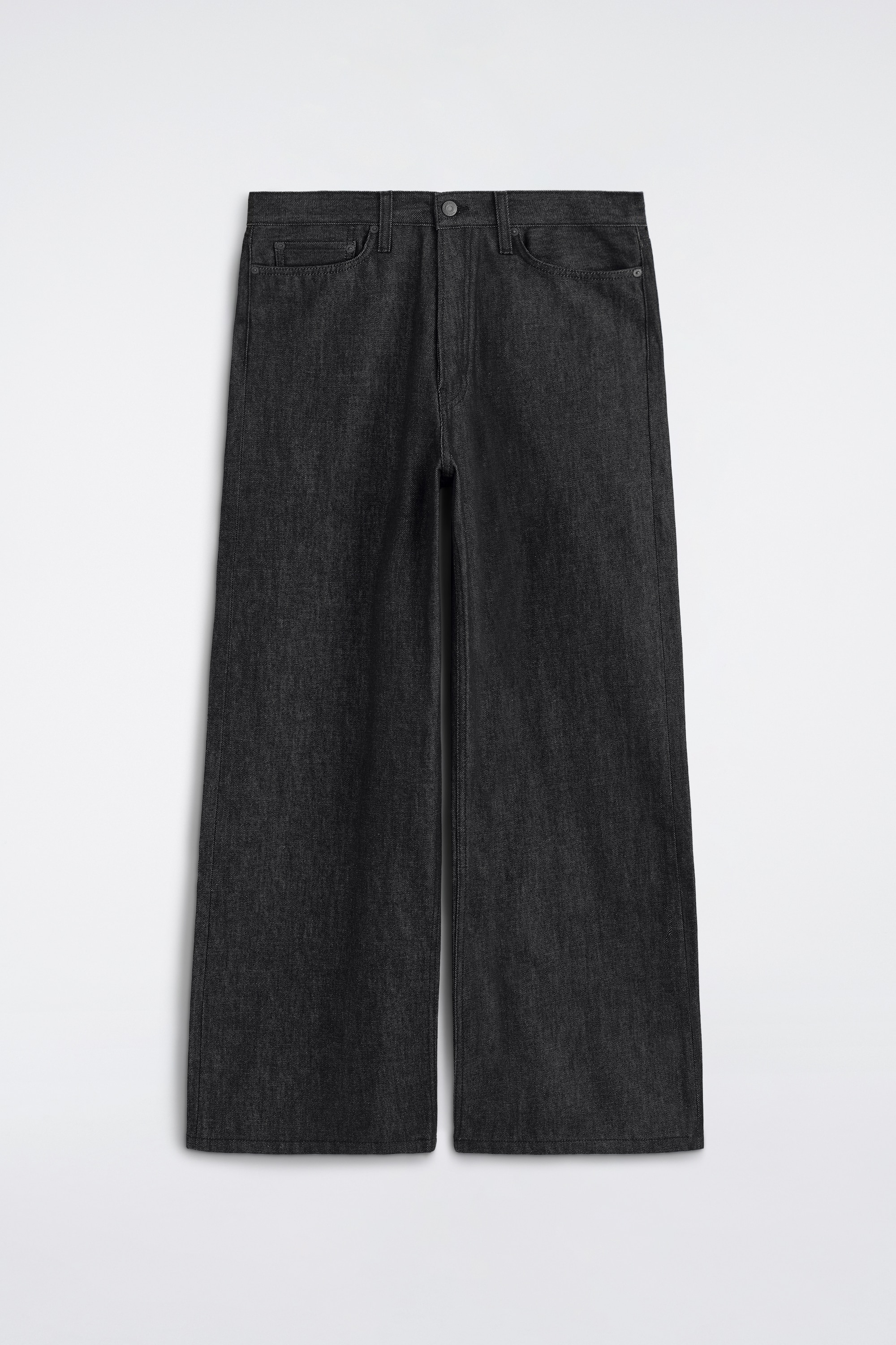 JEANS FOLD MED LEDIG PASSFORM OCH VIDA BEN - BLEKT SVART/BLÅ/STENFÄRGAD
