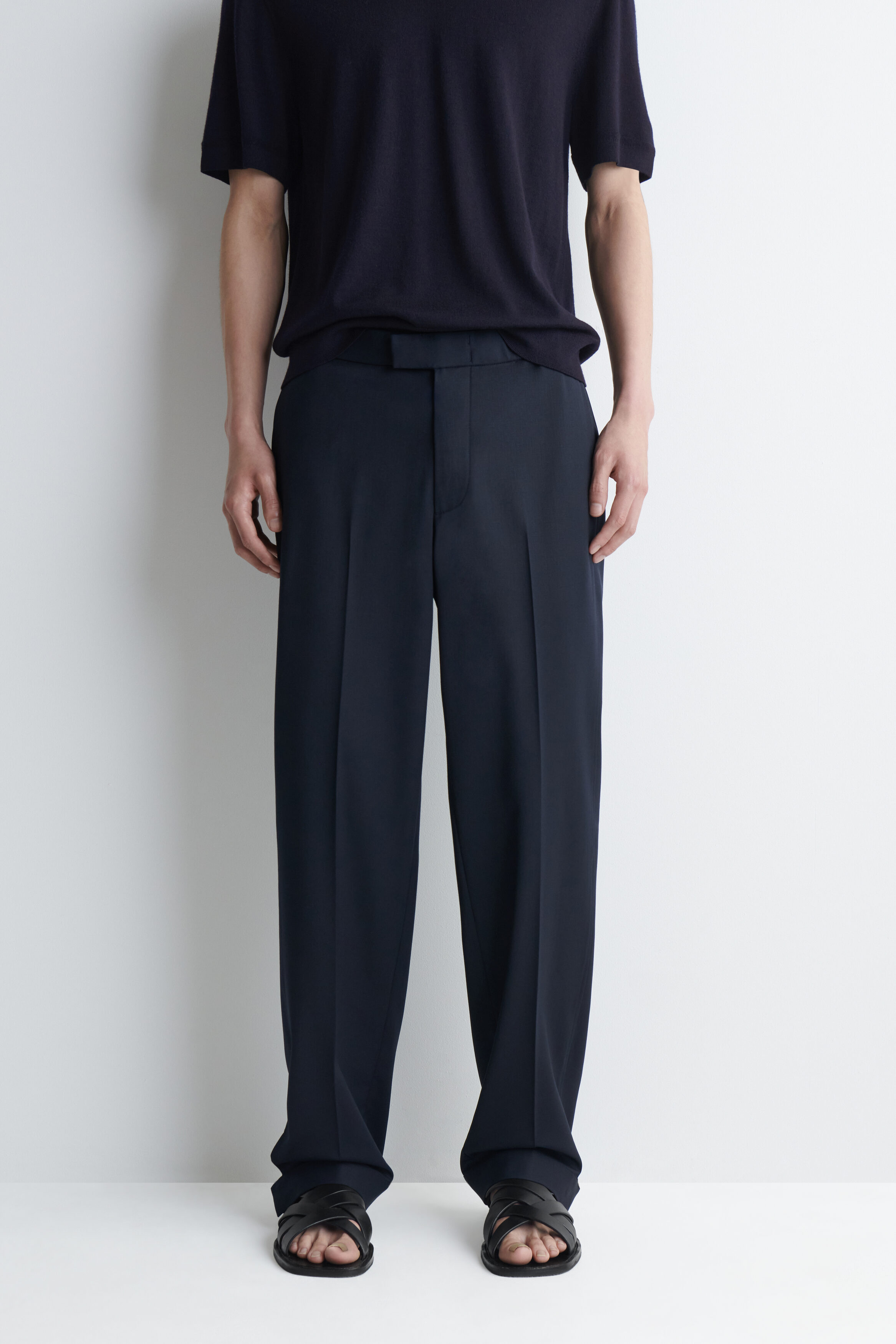 CREASE-RESISTANT REGULAR-FIT STRAIGHT-LEG PANTS - thumbnail 2