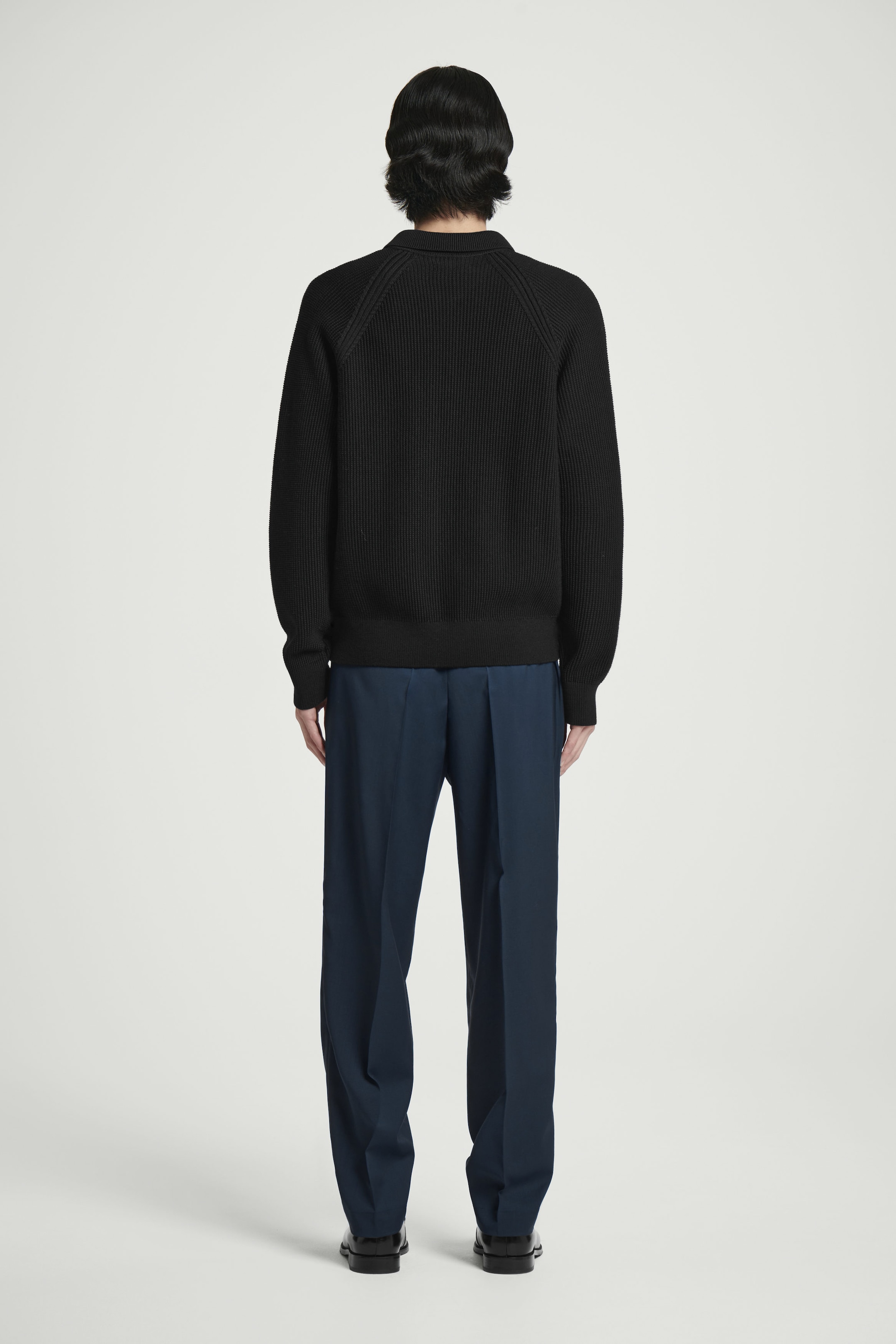REGULAR WOOL STRAIGHT-LEG PANTS