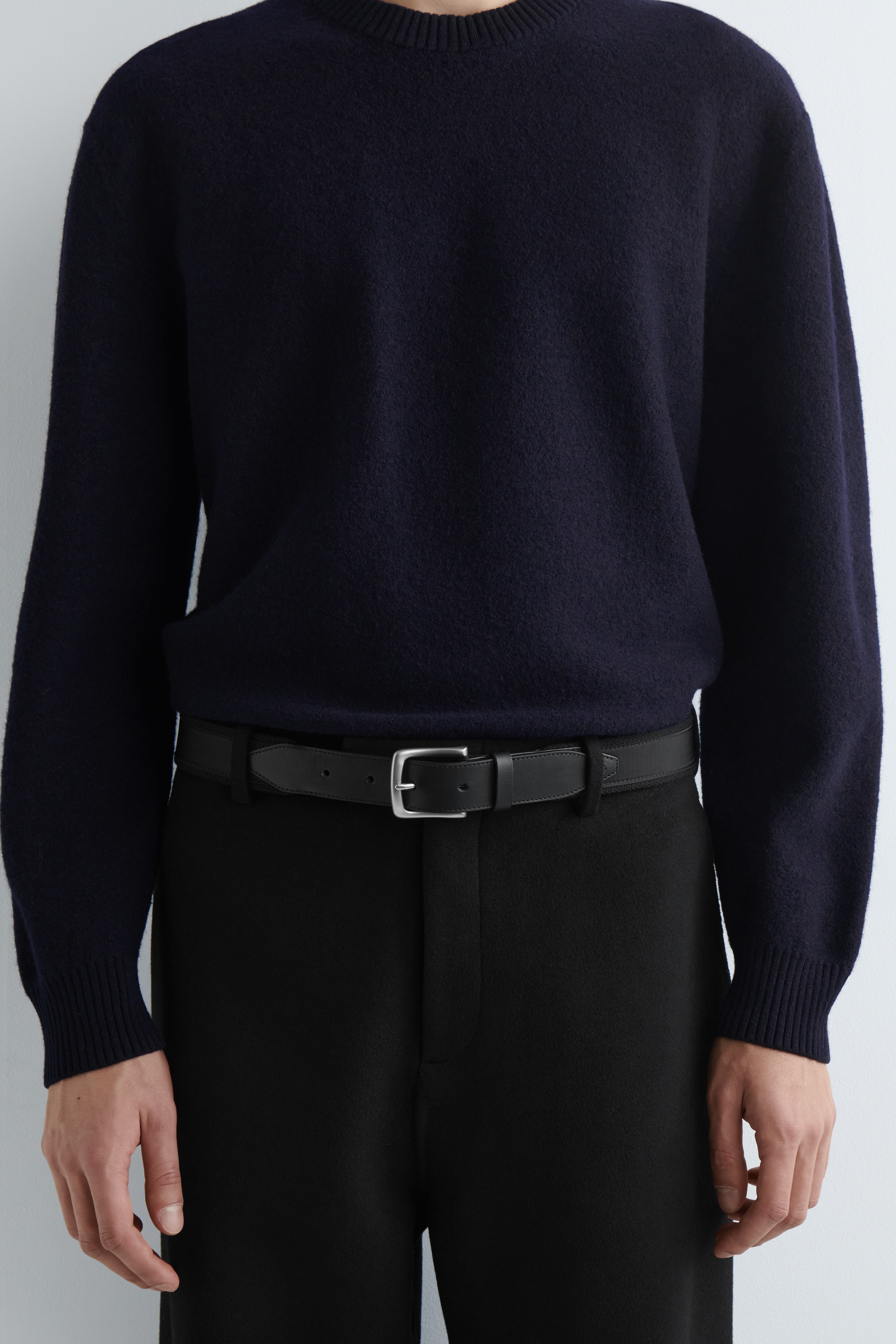 Ver imagem maior: CINTO DE FITA COM ACABAMENTO EM COURO - PRETO - HOMEM | H&M PT 1