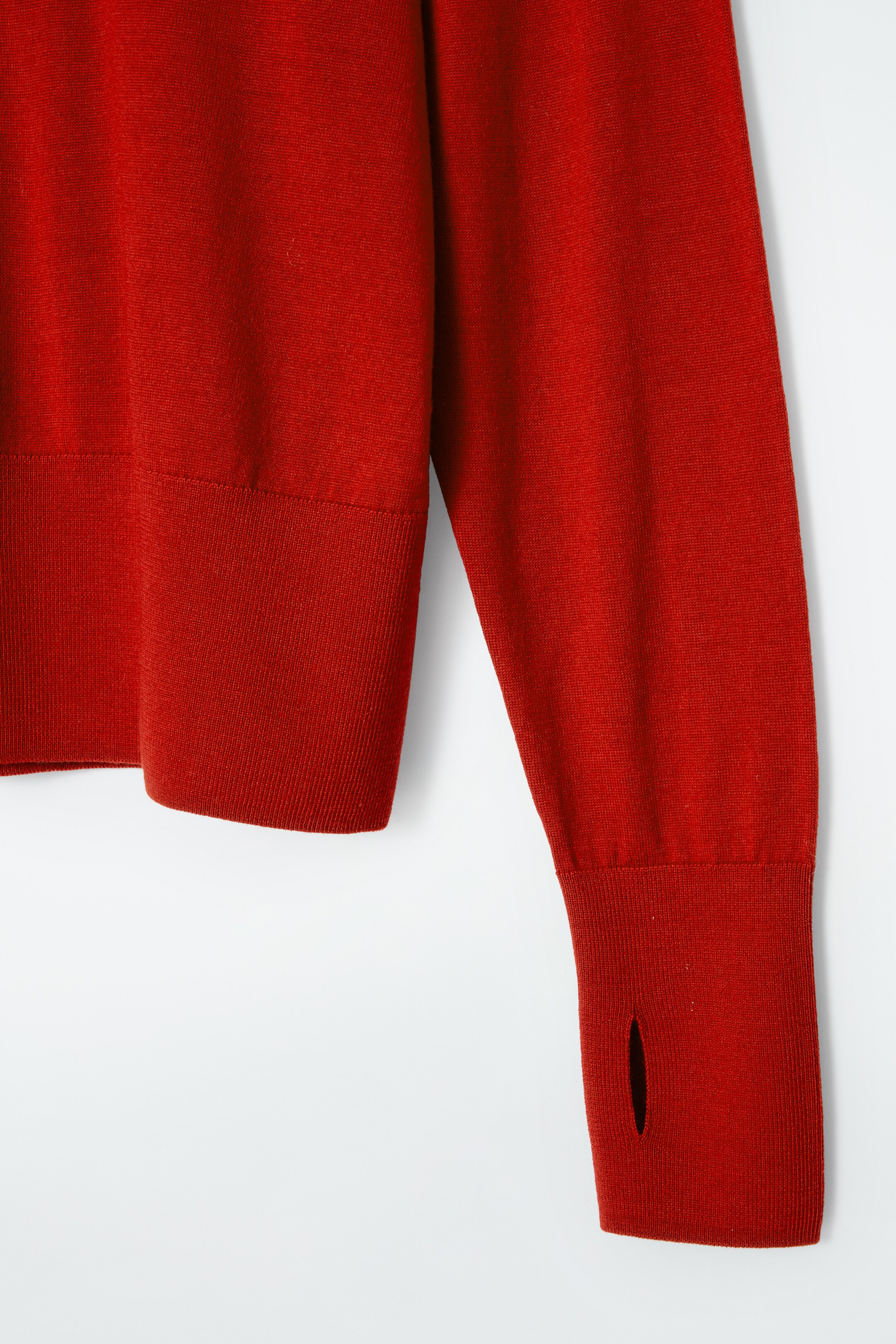 View larger image: MERINO WOOL HOODIE - RED - Ladies | H&M GB 2