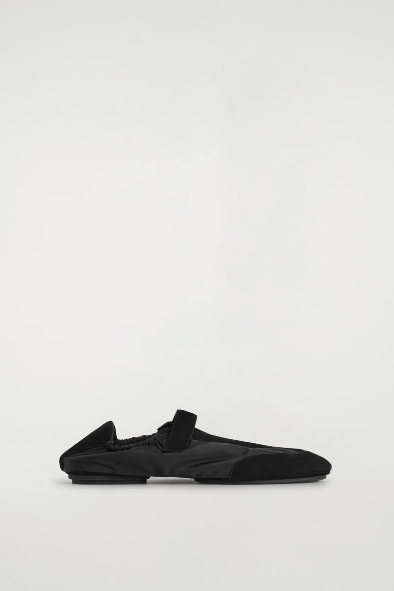 Suede-Nylon Mary-Jane Sneakers Suede-Nylon Mary-Jane Sneakers
