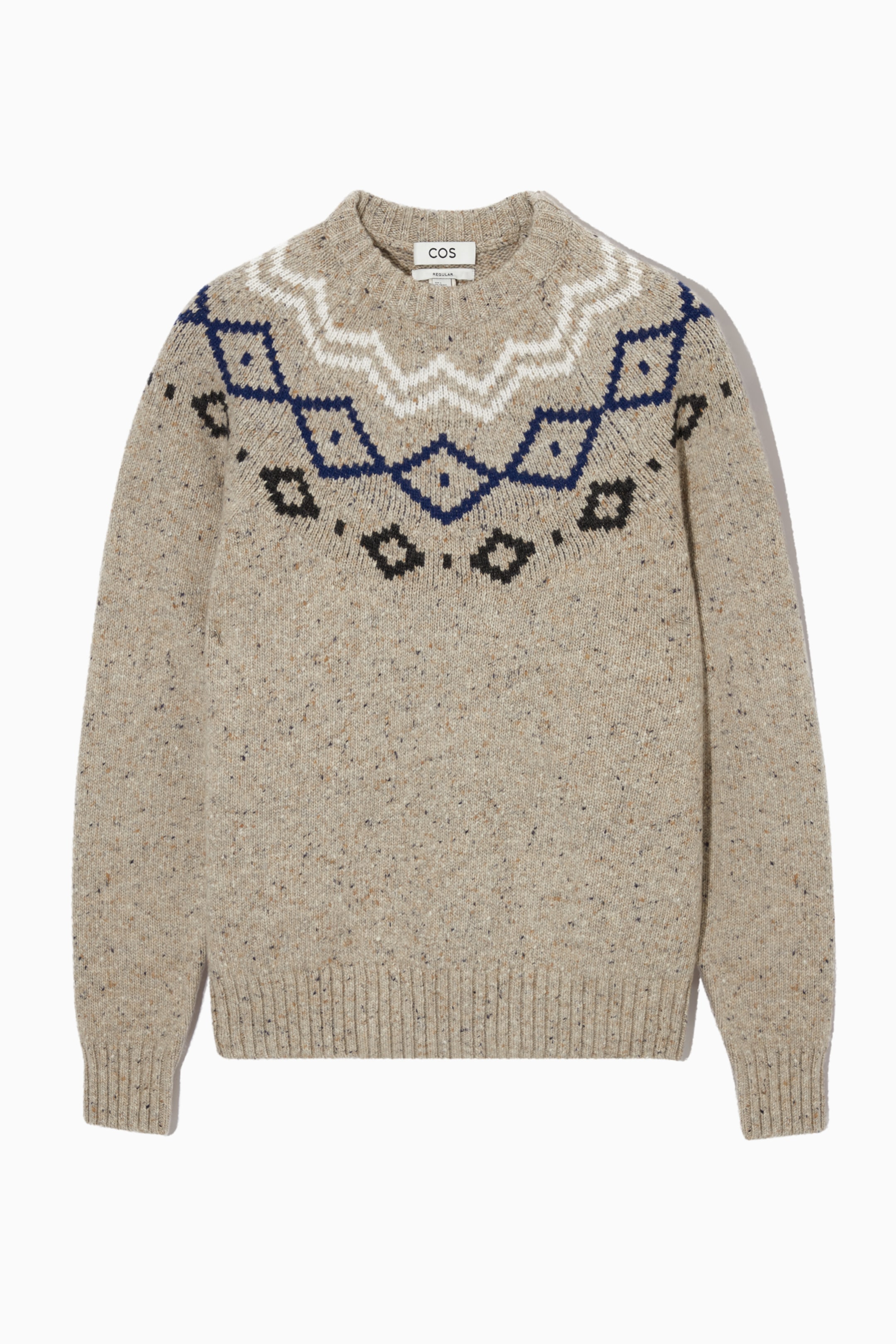Ingrandisci l'immagine: FAIR ISLE MERINO WOOL JUMPER - BEIGE - UOMO | H&M CH 1