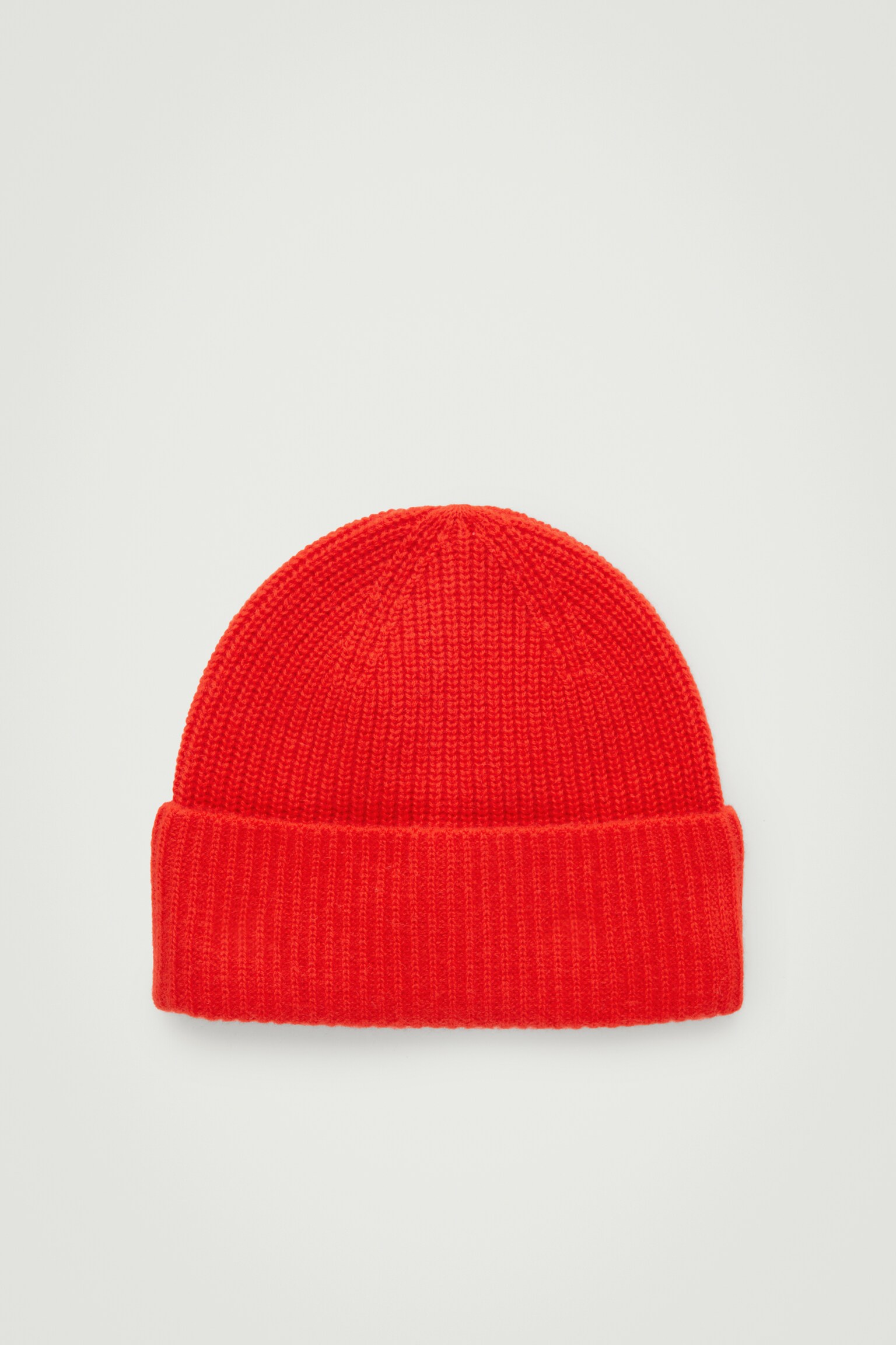 BONNET CÔTELÉ EN LAINE ET CACHEMIRE - ROUGE ÉCLATANT - 2