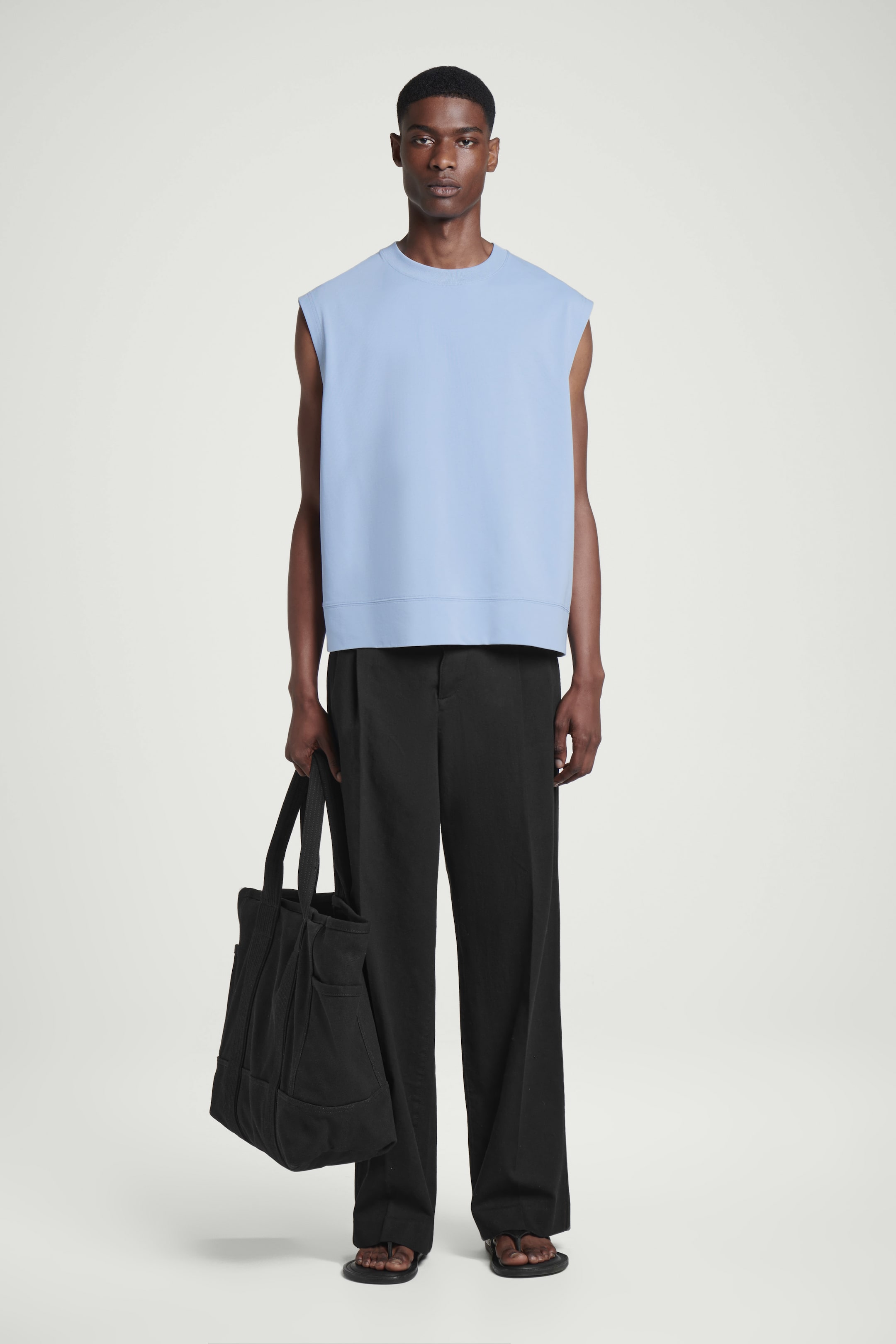 Ver imagen más grande: CAMISETA DE TIRANTES DE ALGODÓN RELAXED FIT - AZUL CLARO - HOMBRE | H&M ES 5