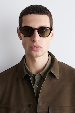 D-FRAME SUNGLASSES — TORTOISESHELL 1