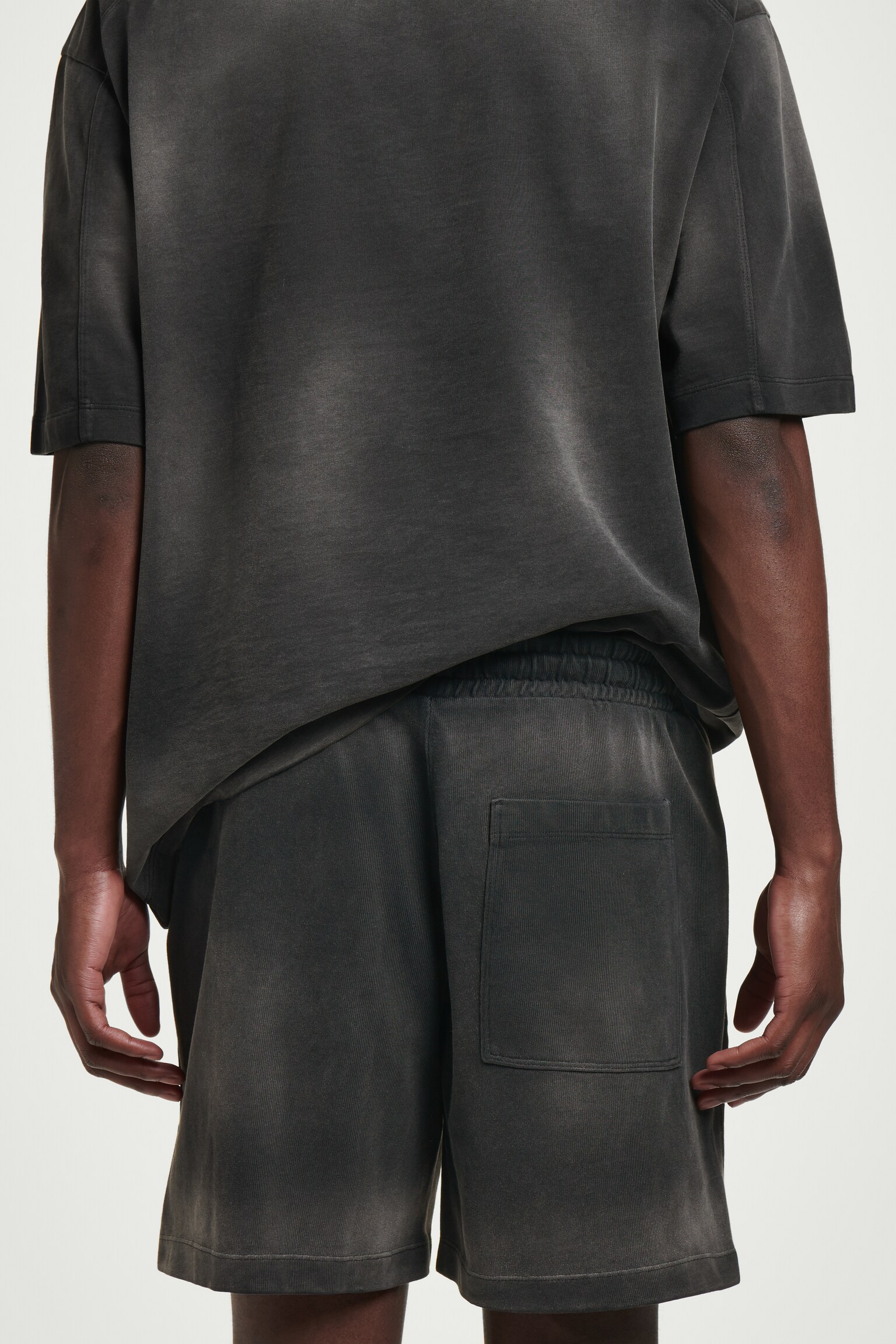 SHORTS IN JERSEY LAVATO CON COULISSE - NERO/TALPA/VERDE - 6