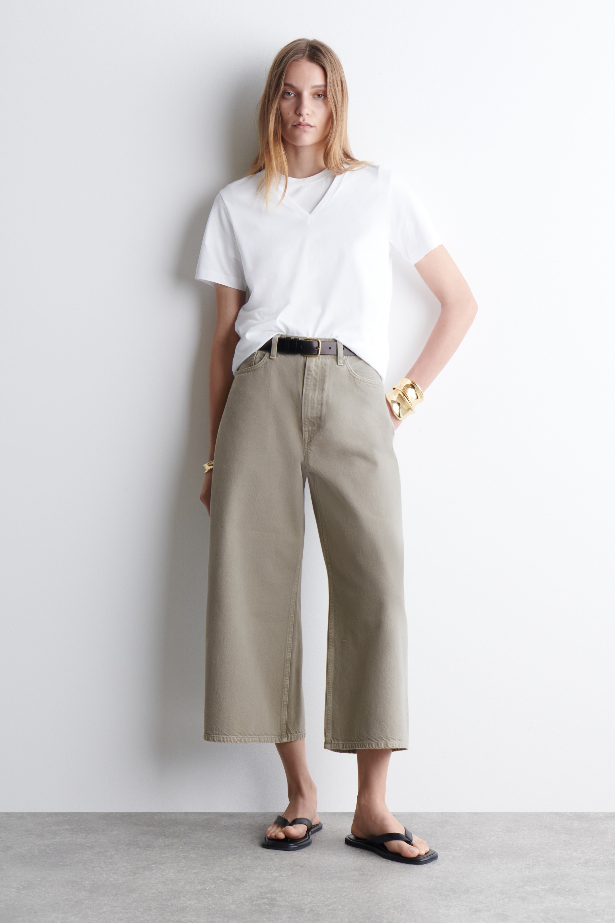 Visualizza immagine più grande: PANTALONI CULOTTE IN DENIM - PIETRA - DONNA | H&M IT 1