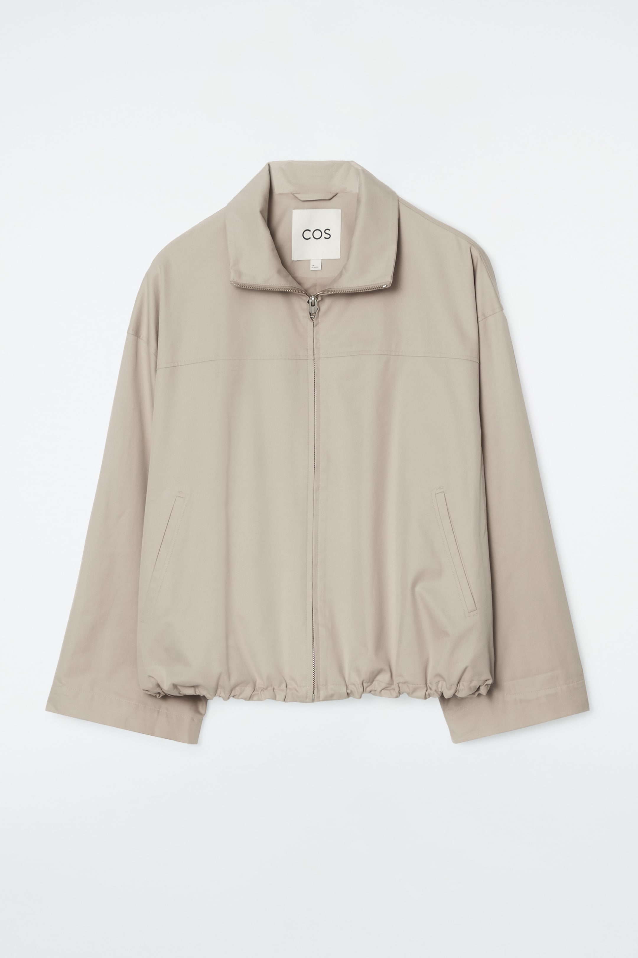 Agrandir l'image: VESTE À OURLET BULLE EN COTON - BEIGE - FEMME | H&M CH 1