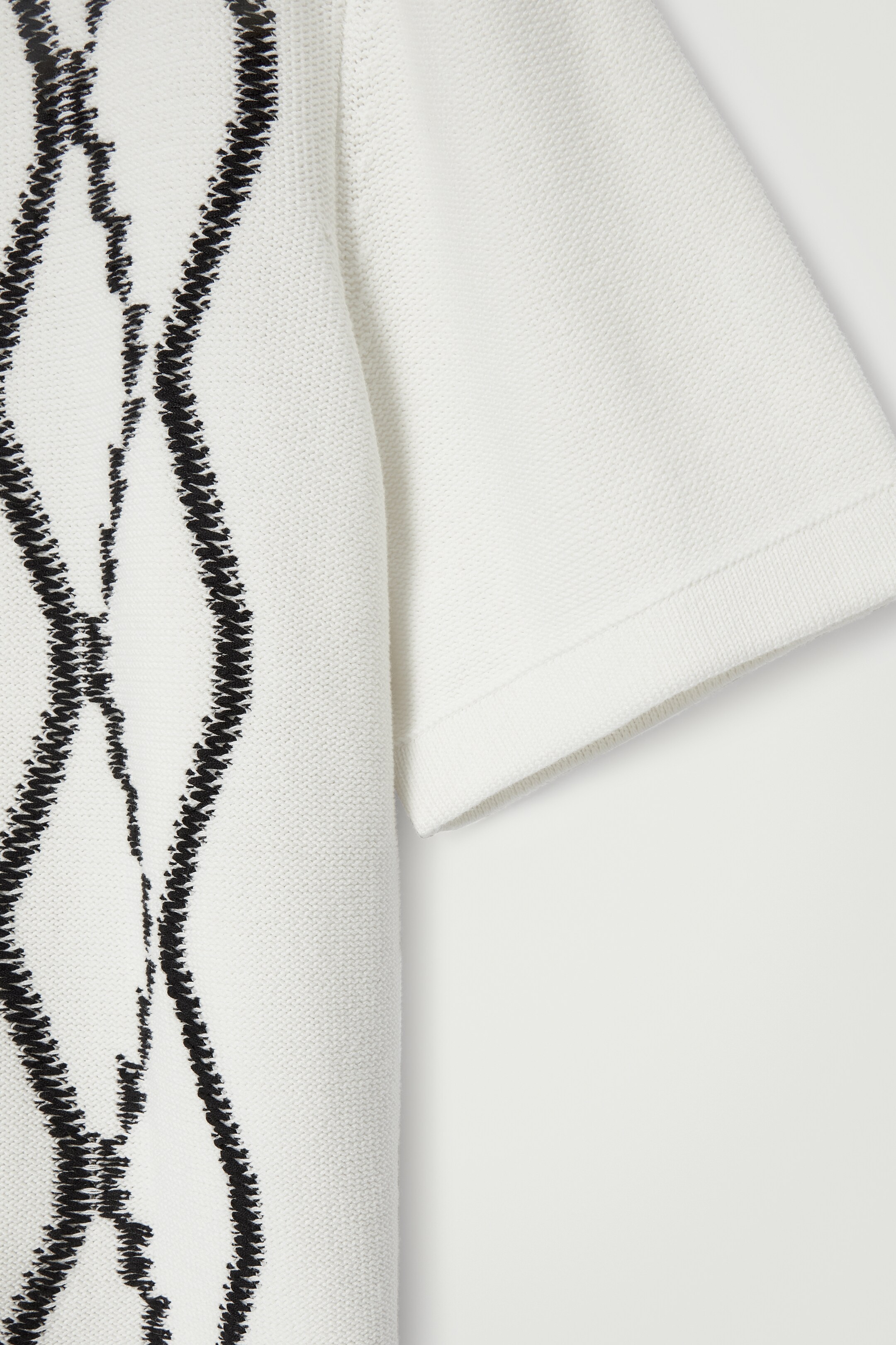 Ingrandisci l'immagine: RELAXED ABSTRACT ARGYLE-KNIT SHIRT - WHITE - UOMO | H&M CH 2