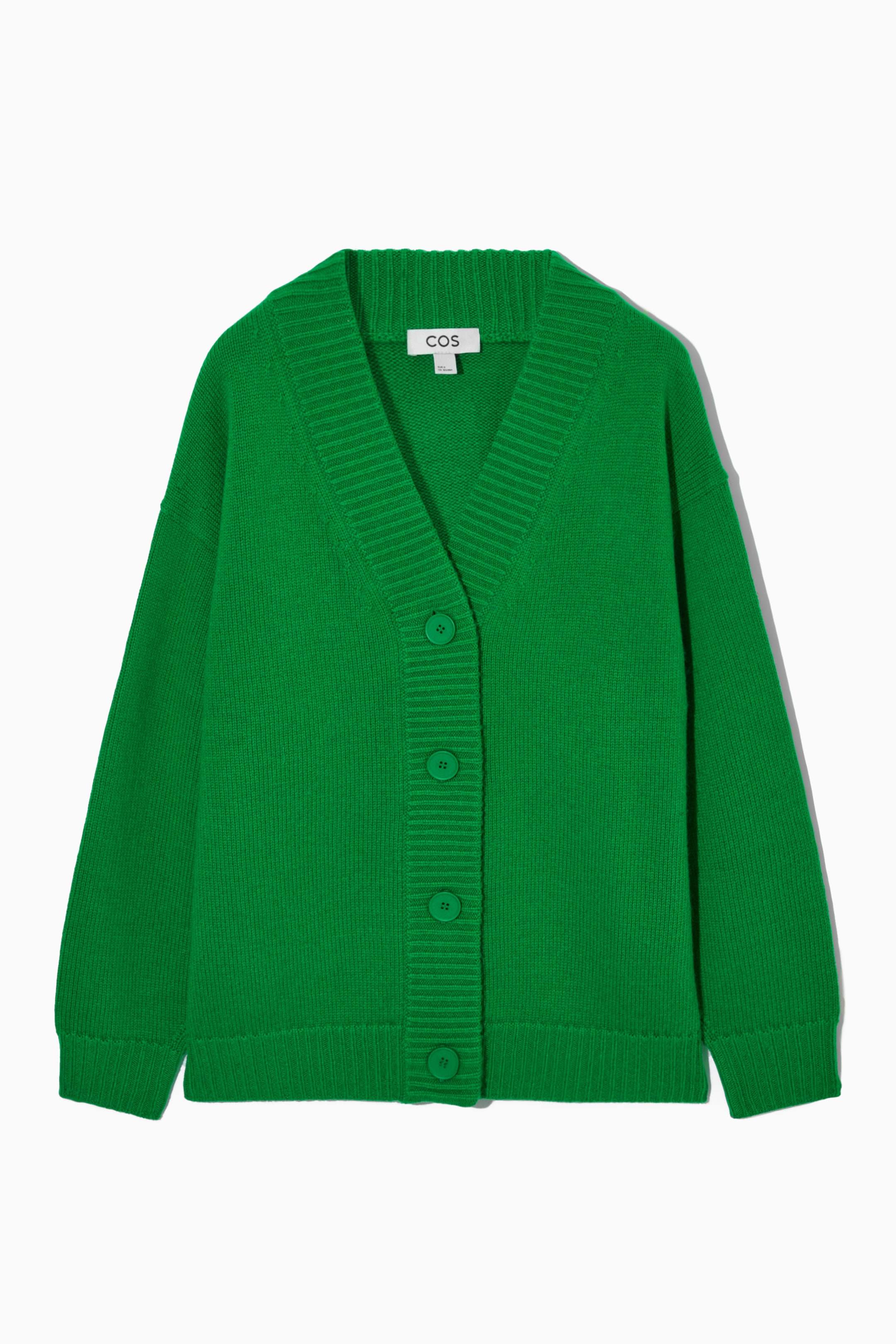 View larger image: COCOONING WOOL V-NECK CARDIGAN - BRIGHT GREEN - Ladies | H&M GB 1