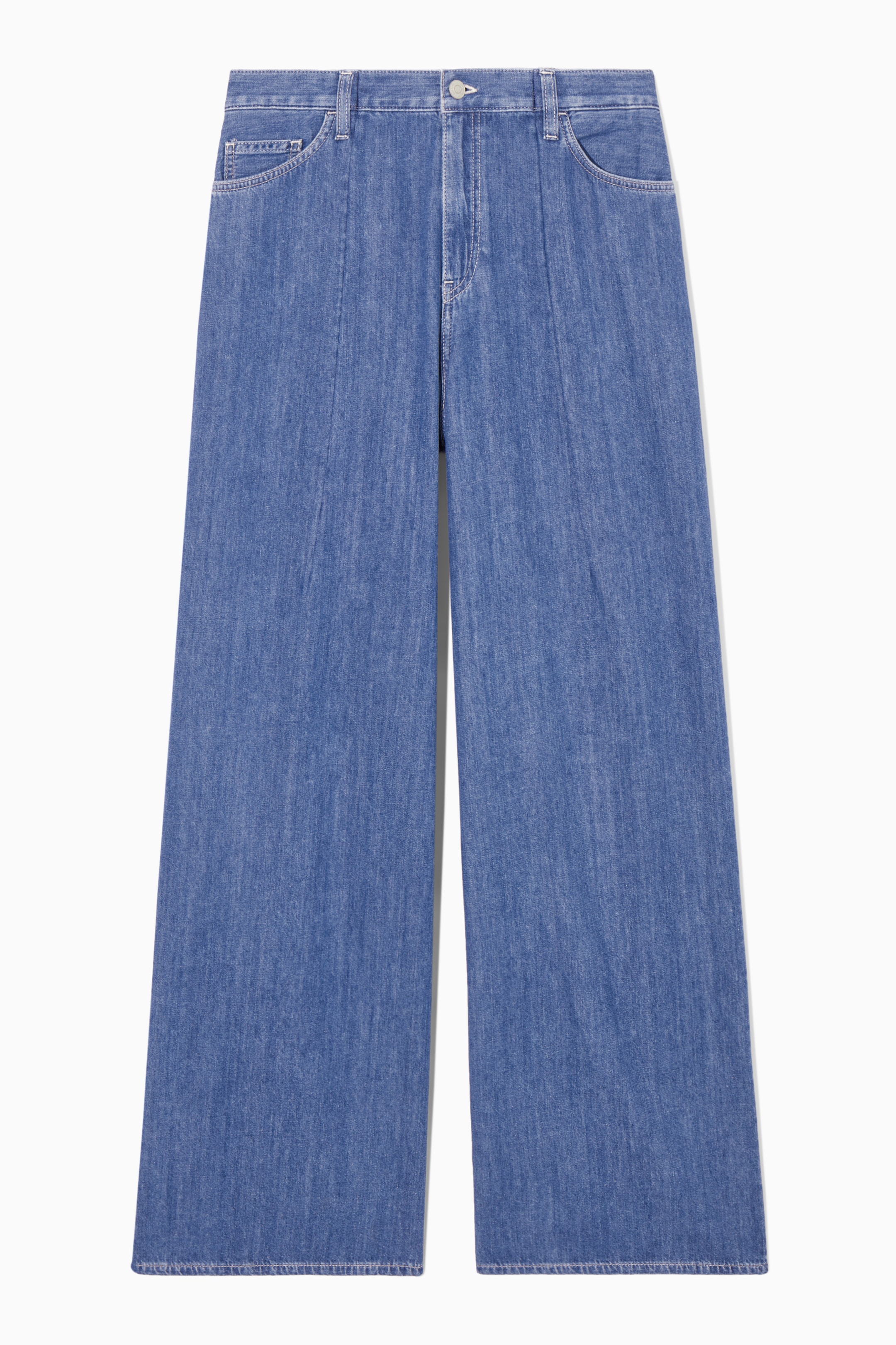 Ingrandisci l'immagine: WIDE-LEG HIGH-RISE JEANS - LIGHT BLUE - DONNA | H&M CH 1