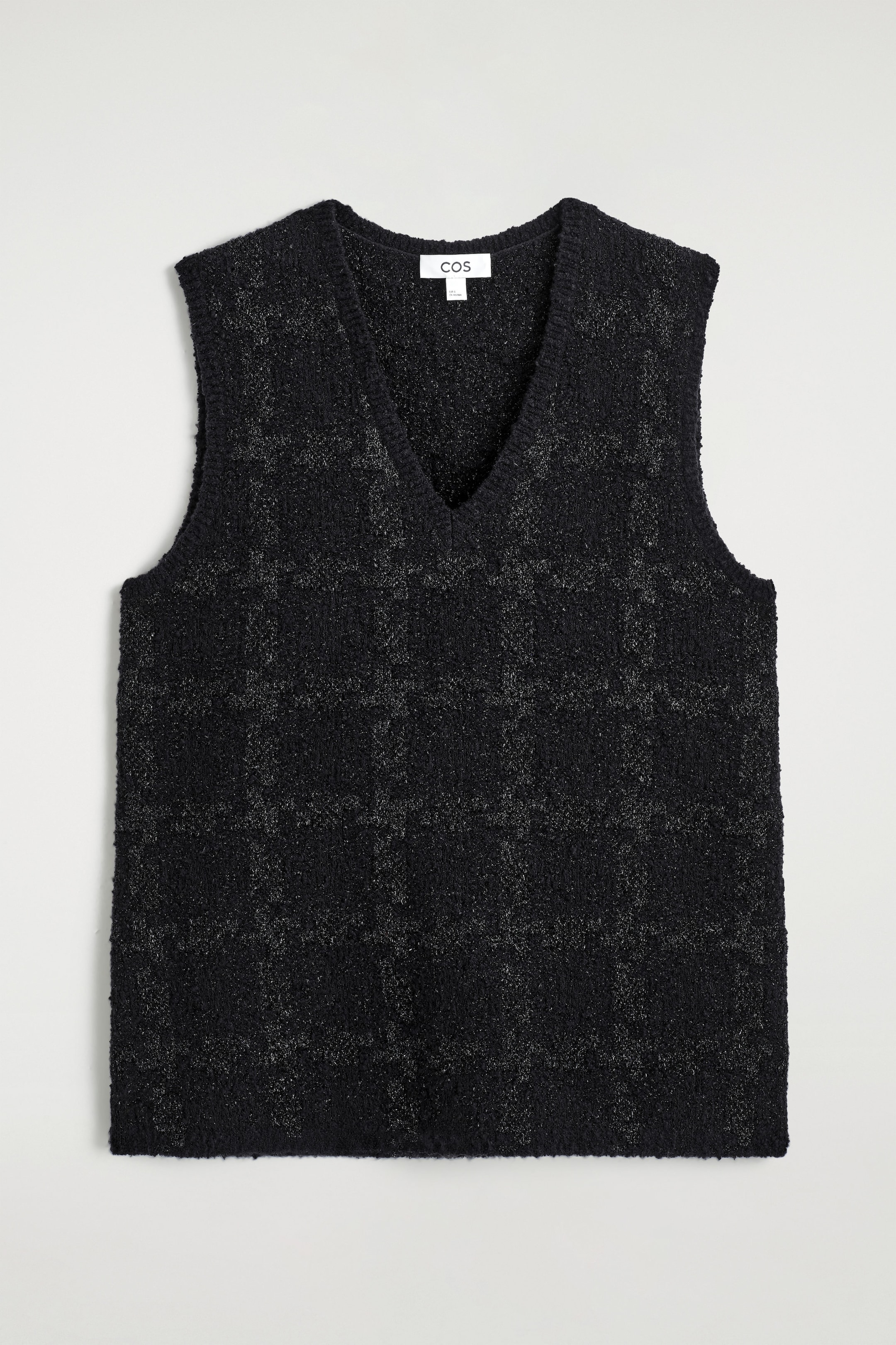 SPARKLY BOUCLÉ-KNIT VEST
