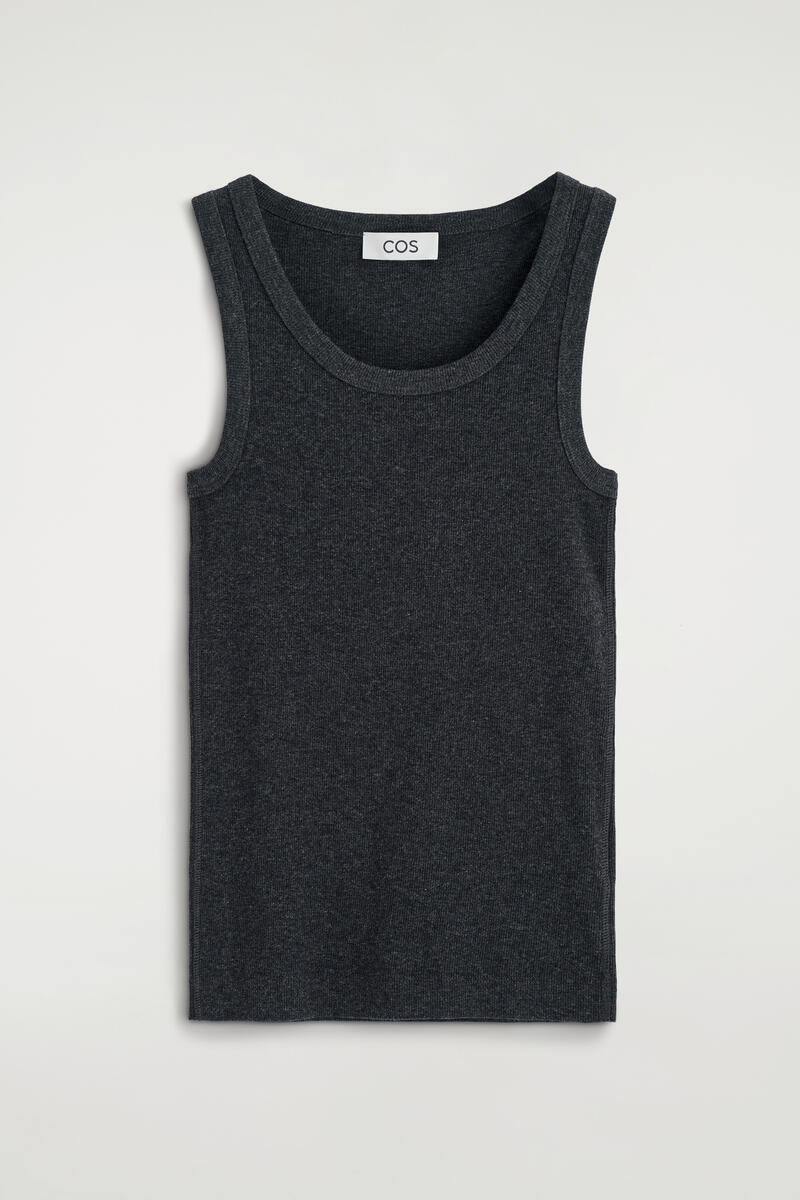 Ribbed Cotton Tank Top