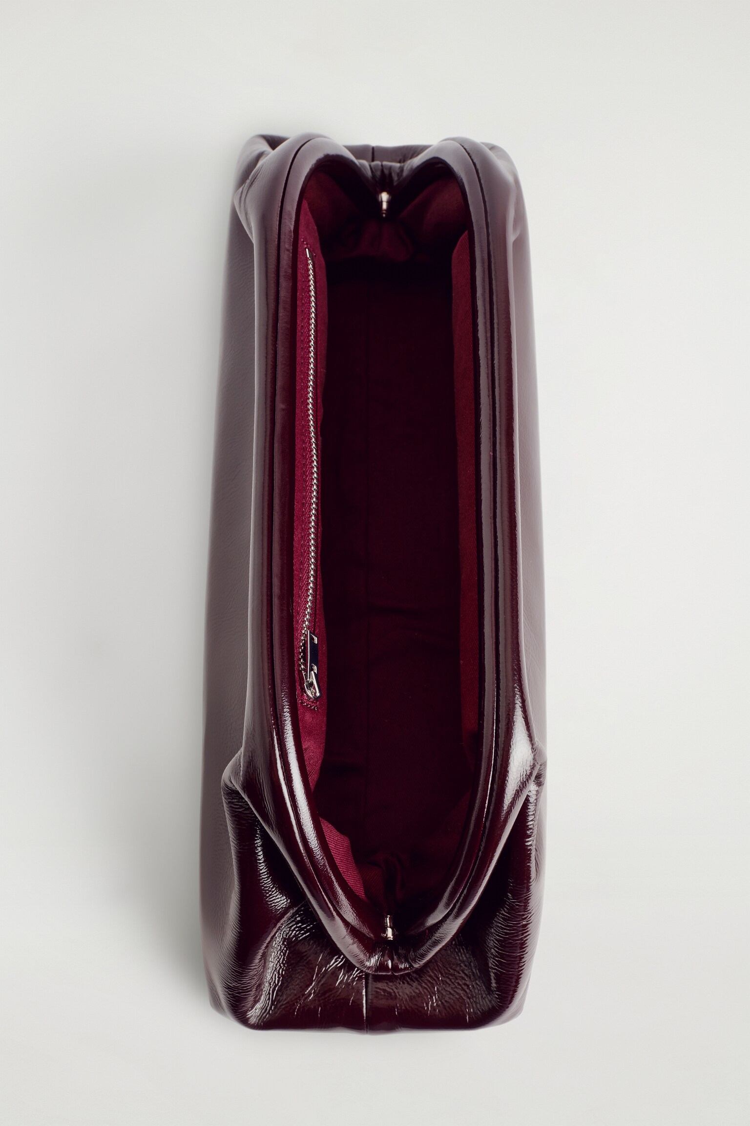 תיק קלאץ' אינגוט - עור - חום - 6