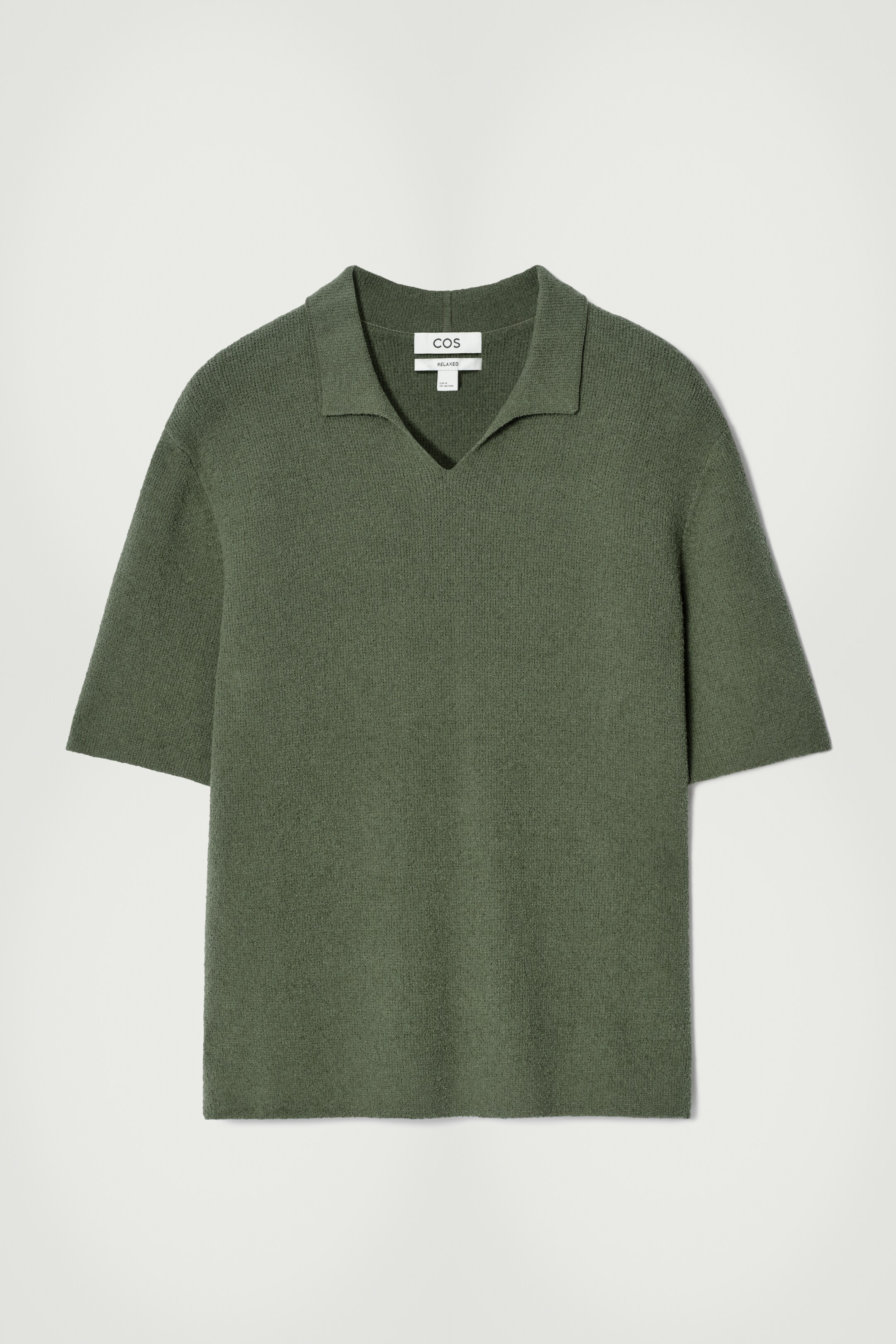 Grösseres Bild ansehen: POLOSHIRT AUS BOUCLÉ-STRICK MIT OFFENEM KRAGEN - GRÜN - HERREN | H&M CH 7