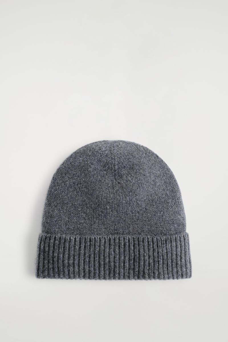 Cos Cashmere Beanie In Gray