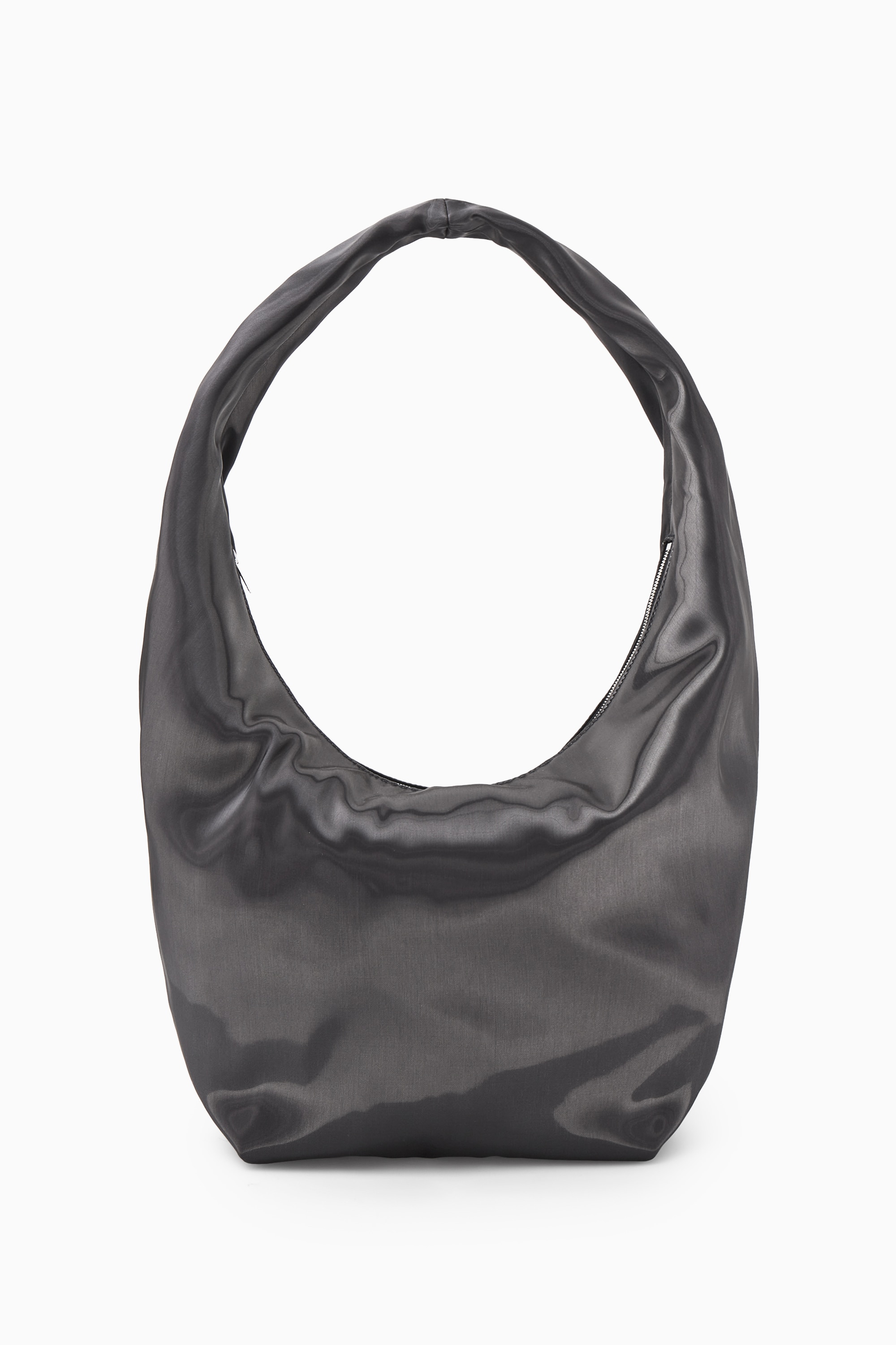 Women's NAVY HIGH-SHINE SHOULDER BAG | H&M GB